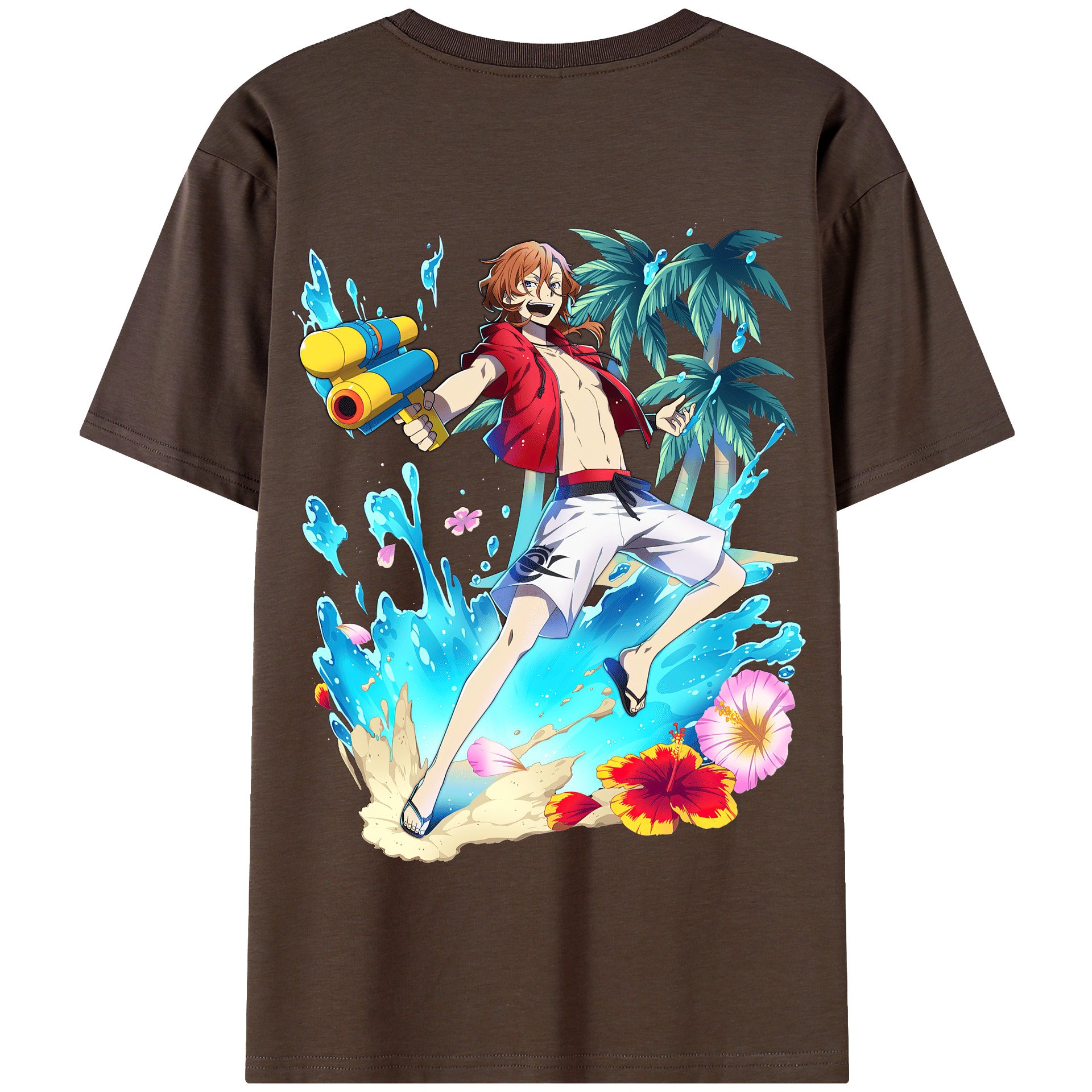 （画像用） 文豪ストレイドッグス Bungo Stray Dogs 綿100％半袖Tシャツ（背面プリント）