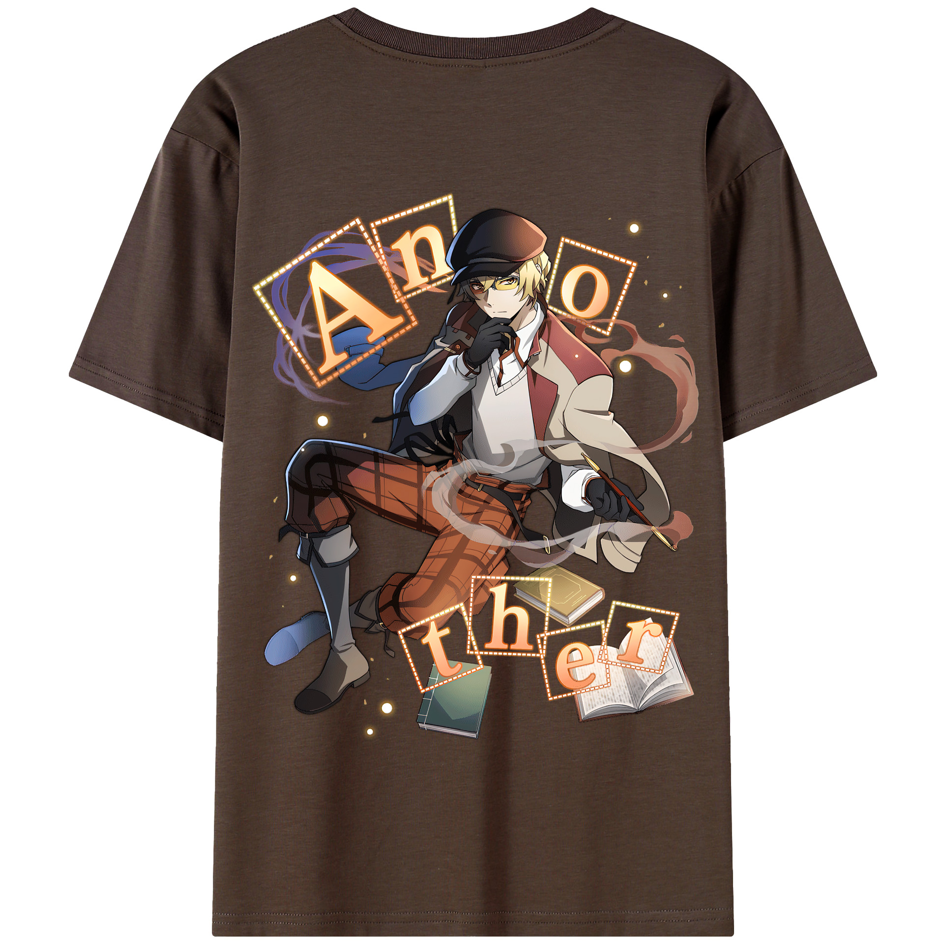 （画像用） 文豪ストレイドッグス Bungo Stray Dogs 綿100％半袖Tシャツ（背面プリント）