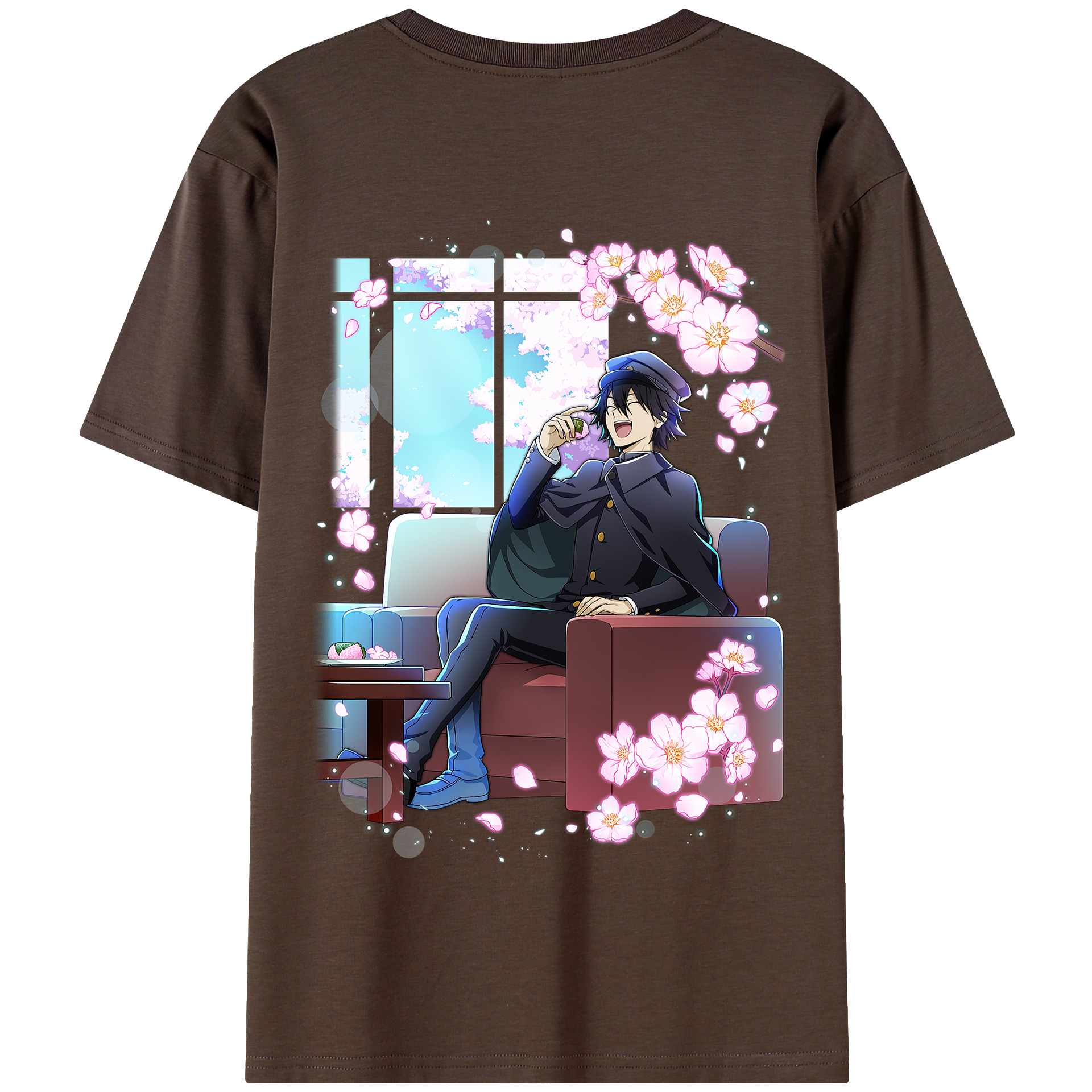 （画像用） 文豪ストレイドッグス Bungo Stray Dogs 綿100％半袖Tシャツ（背面プリント）