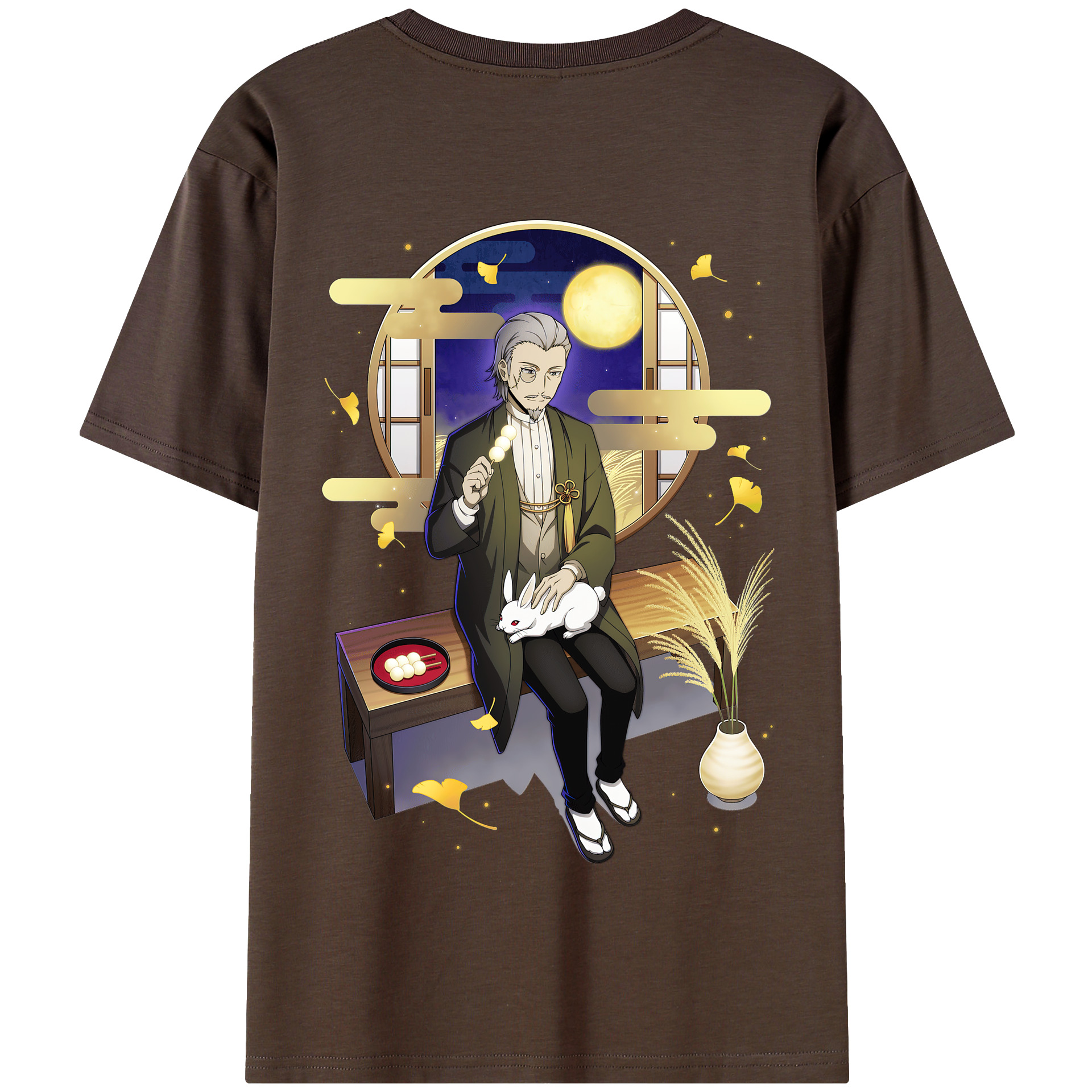 （画像用） 文豪ストレイドッグス Bungo Stray Dogs 綿100％半袖Tシャツ（背面プリント）