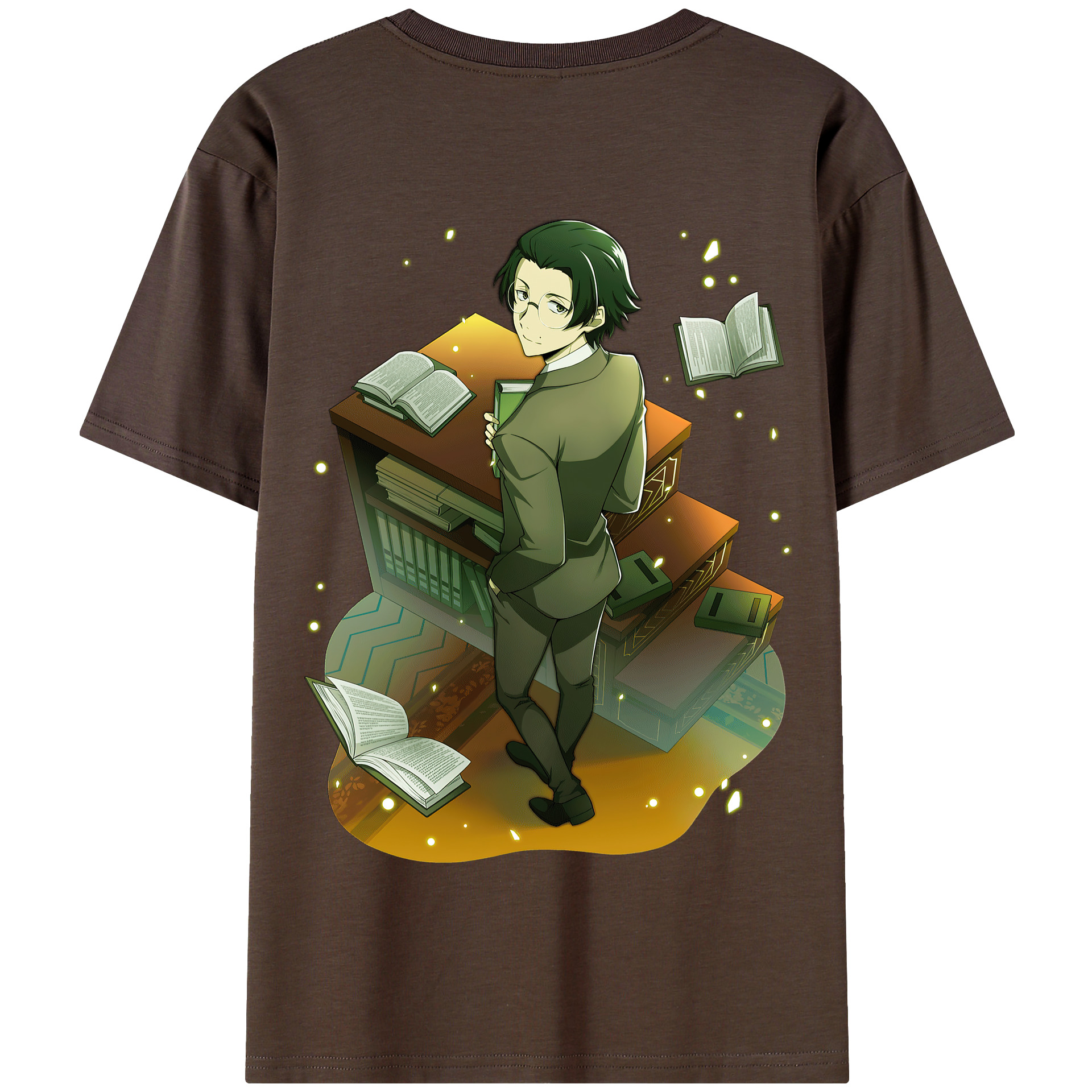 （画像用） 文豪ストレイドッグス Bungo Stray Dogs 綿100％半袖Tシャツ（背面プリント）