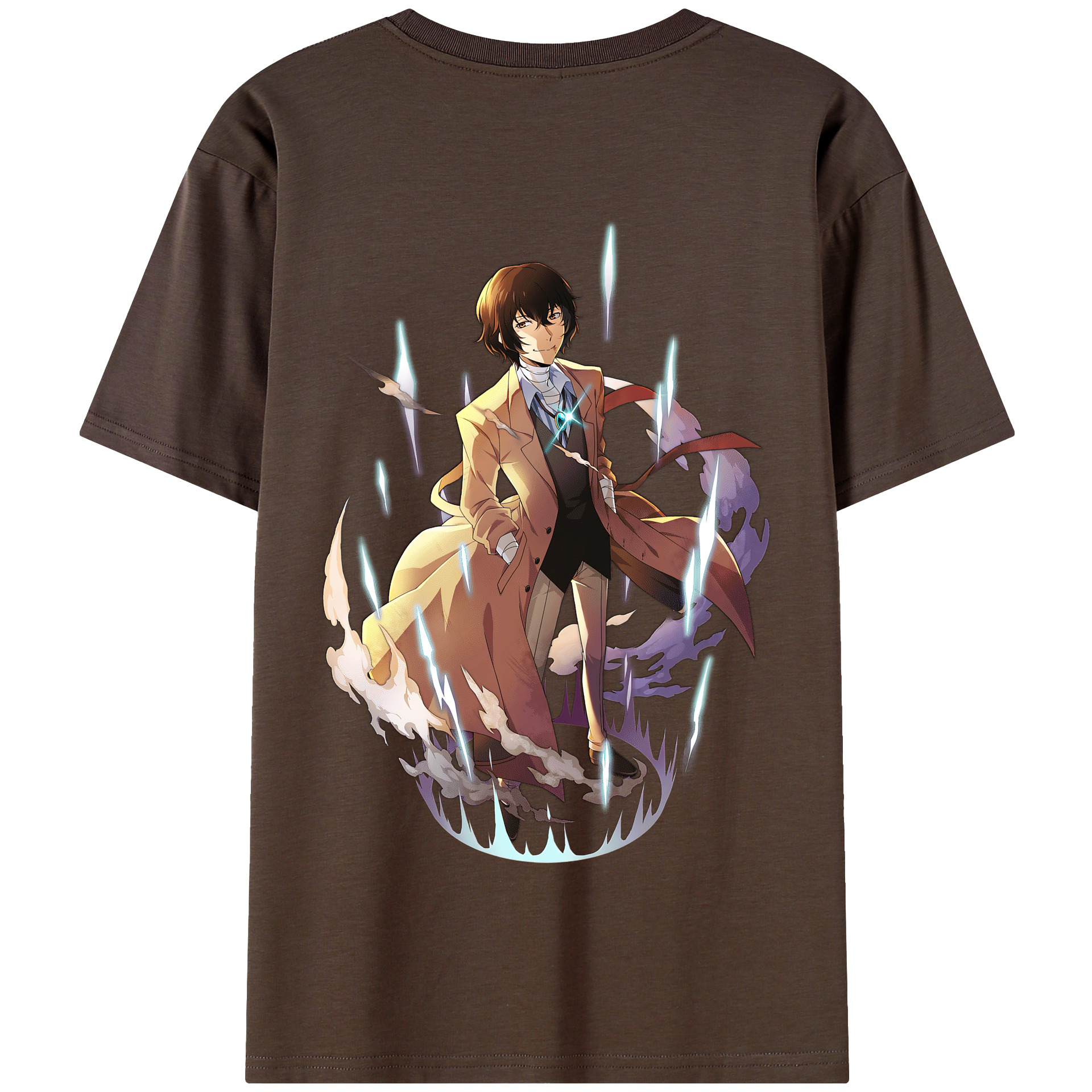 （画像用） 文豪ストレイドッグス Bungo Stray Dogs 綿100％半袖Tシャツ（背面プリント）