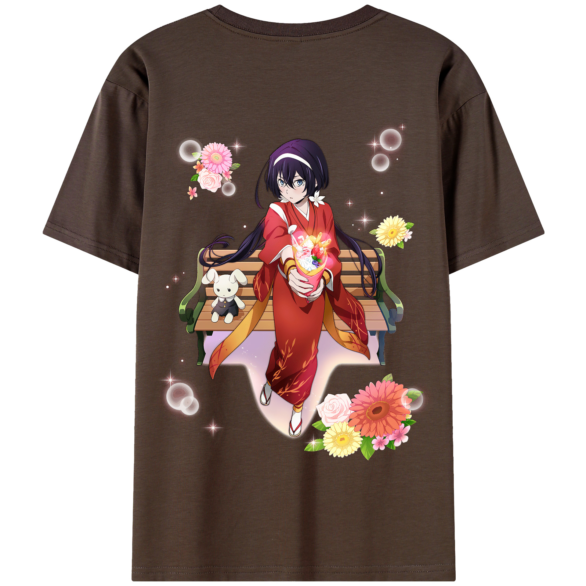（画像用） 文豪ストレイドッグス Bungo Stray Dogs 綿100％半袖Tシャツ（背面プリント）