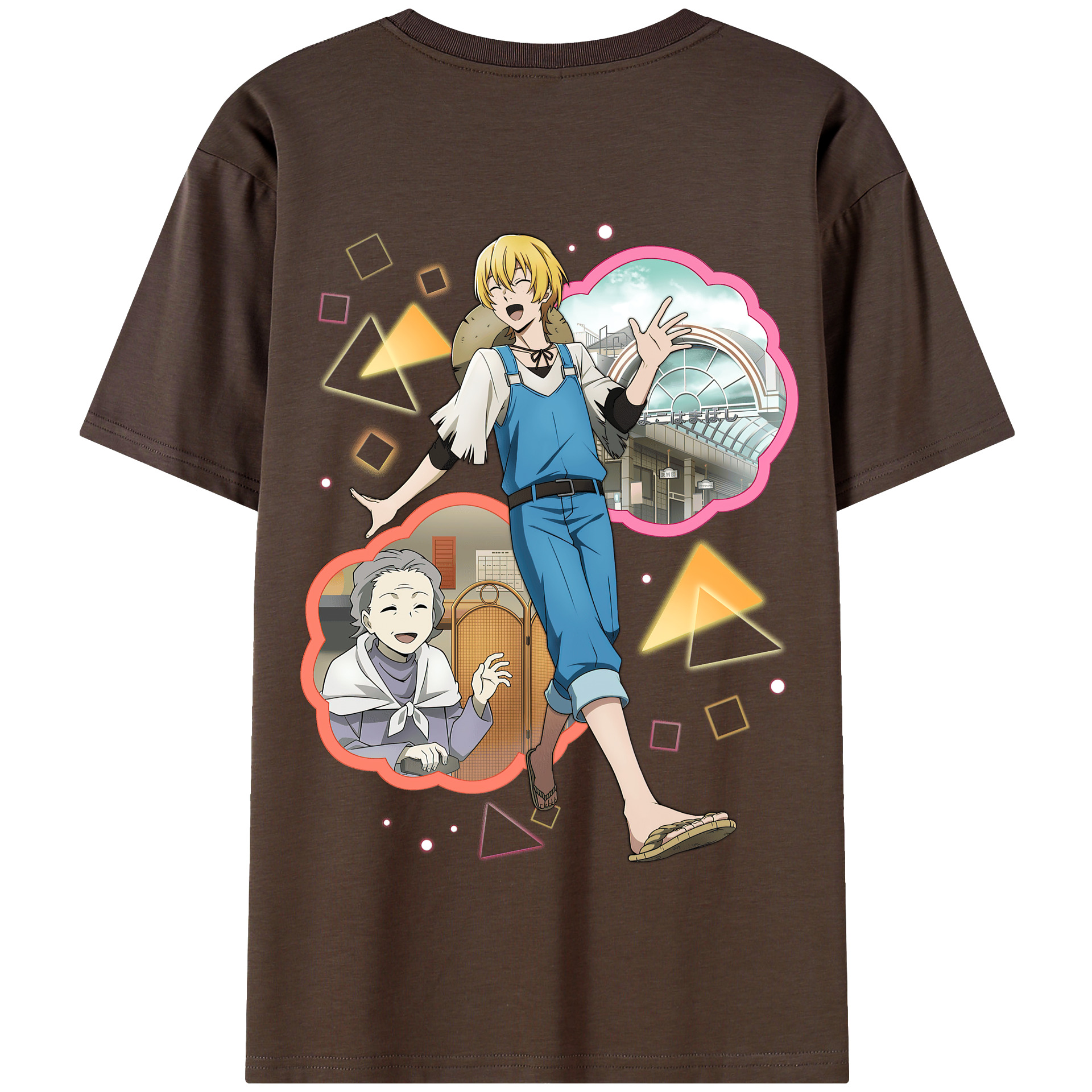 （画像用） 文豪ストレイドッグス Bungo Stray Dogs 綿100％半袖Tシャツ（背面プリント）