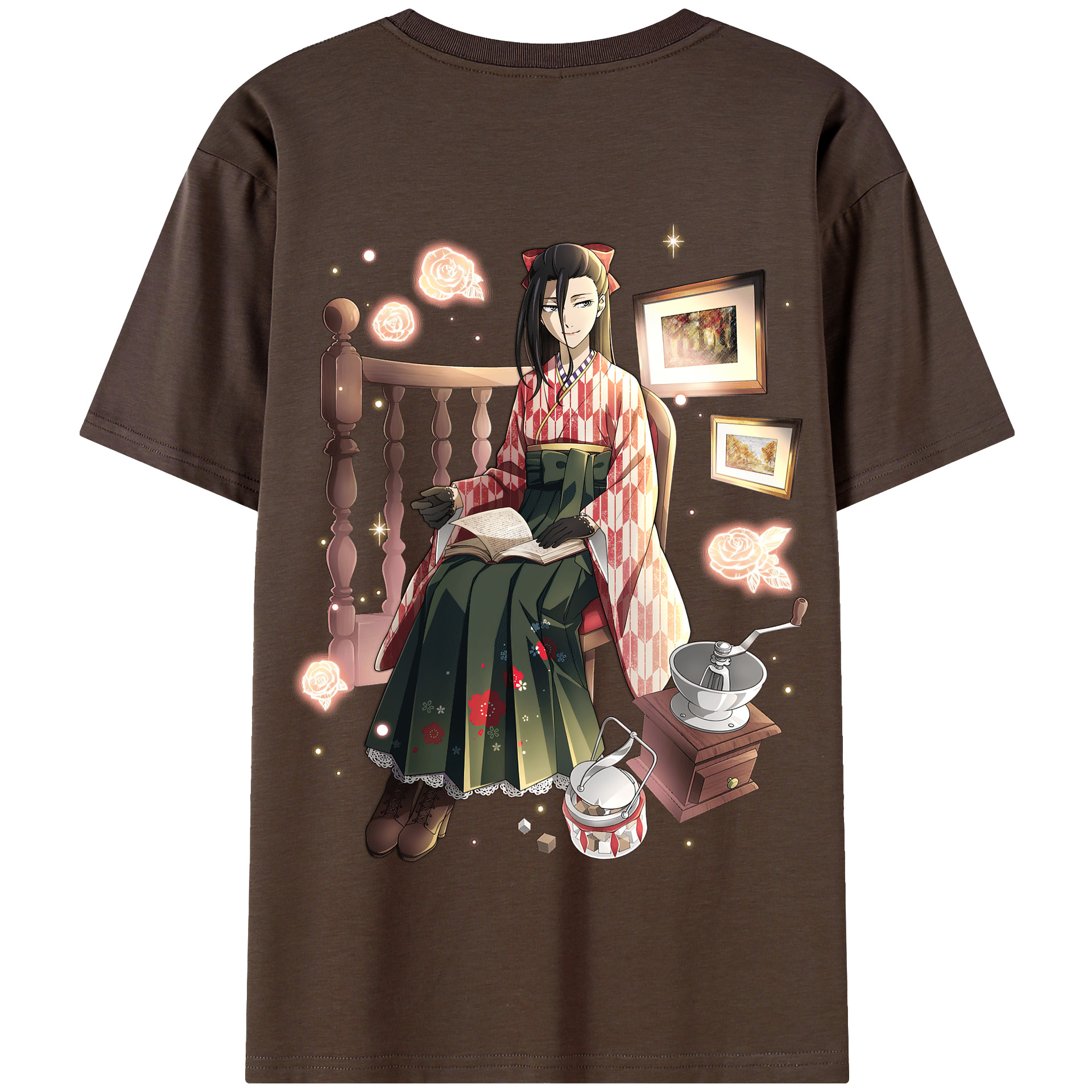 （画像用） 文豪ストレイドッグス Bungo Stray Dogs 綿100％半袖Tシャツ（背面プリント）