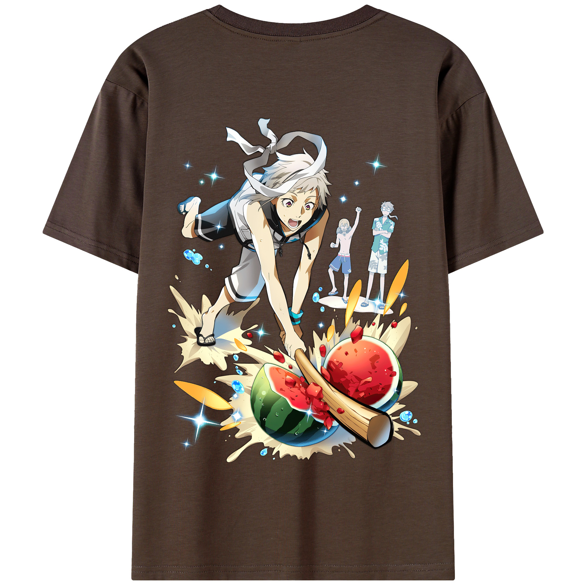 （画像用） 文豪ストレイドッグス Bungo Stray Dogs 綿100％半袖Tシャツ（背面プリント）