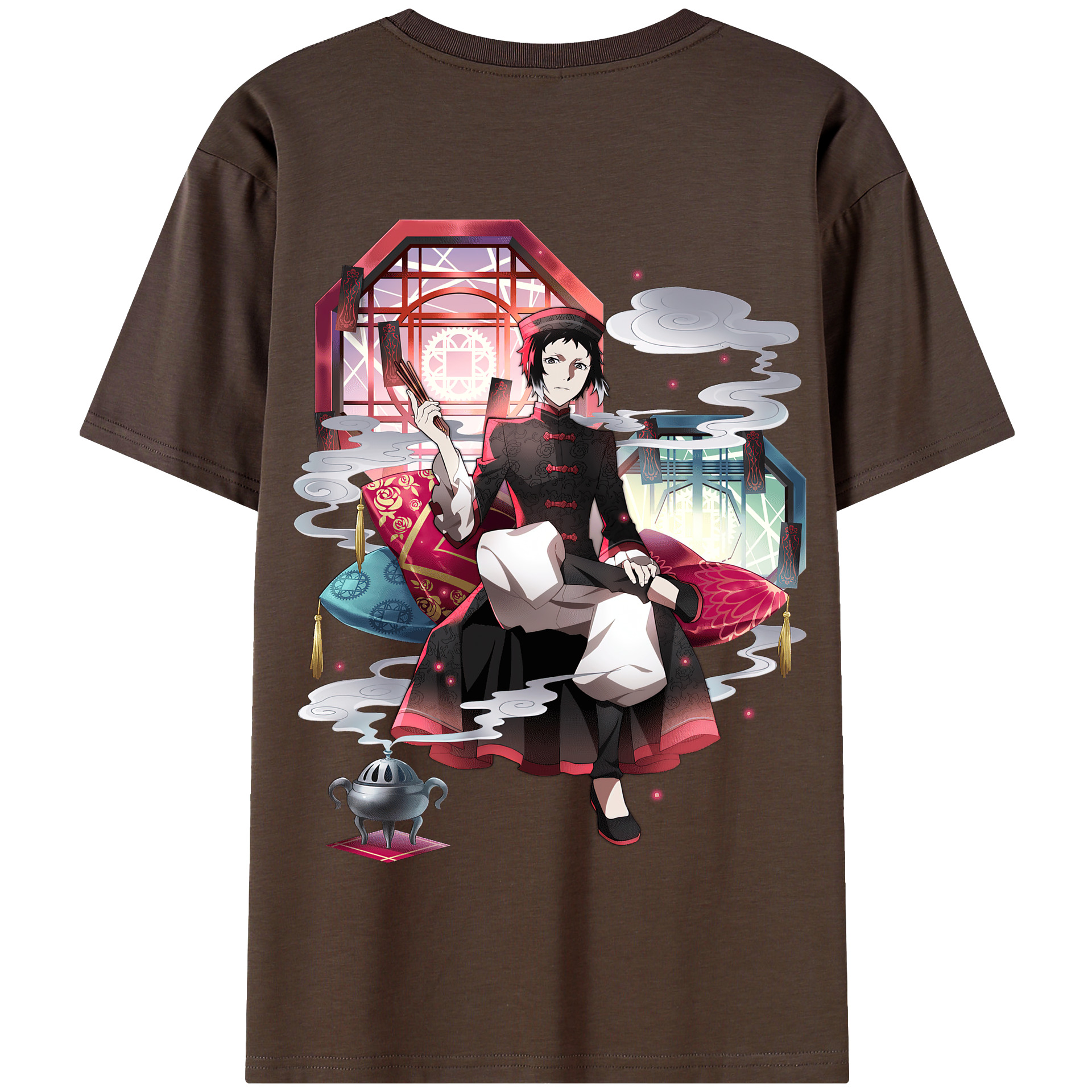（画像用） 文豪ストレイドッグス Bungo Stray Dogs 綿100％半袖Tシャツ（背面プリント）