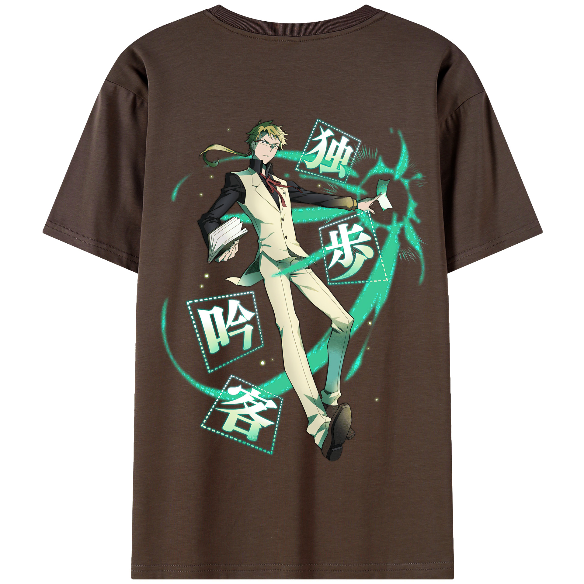 （画像用） 文豪ストレイドッグス Bungo Stray Dogs 綿100％半袖Tシャツ（背面プリント）
