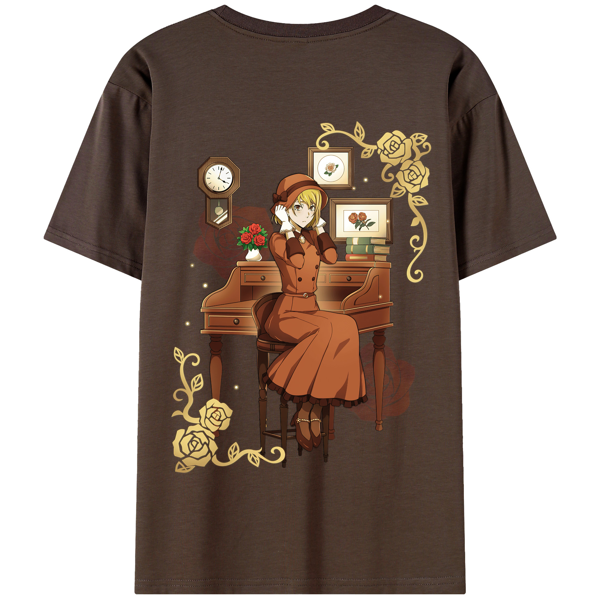 （画像用） 文豪ストレイドッグス Bungo Stray Dogs 綿100％半袖Tシャツ（背面プリント）