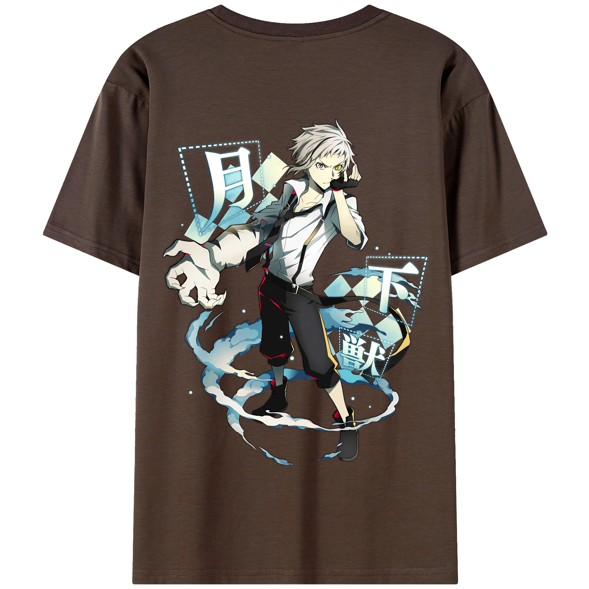 （画像用） 文豪ストレイドッグス Bungo Stray Dogs 綿100％半袖Tシャツ（背面プリント）