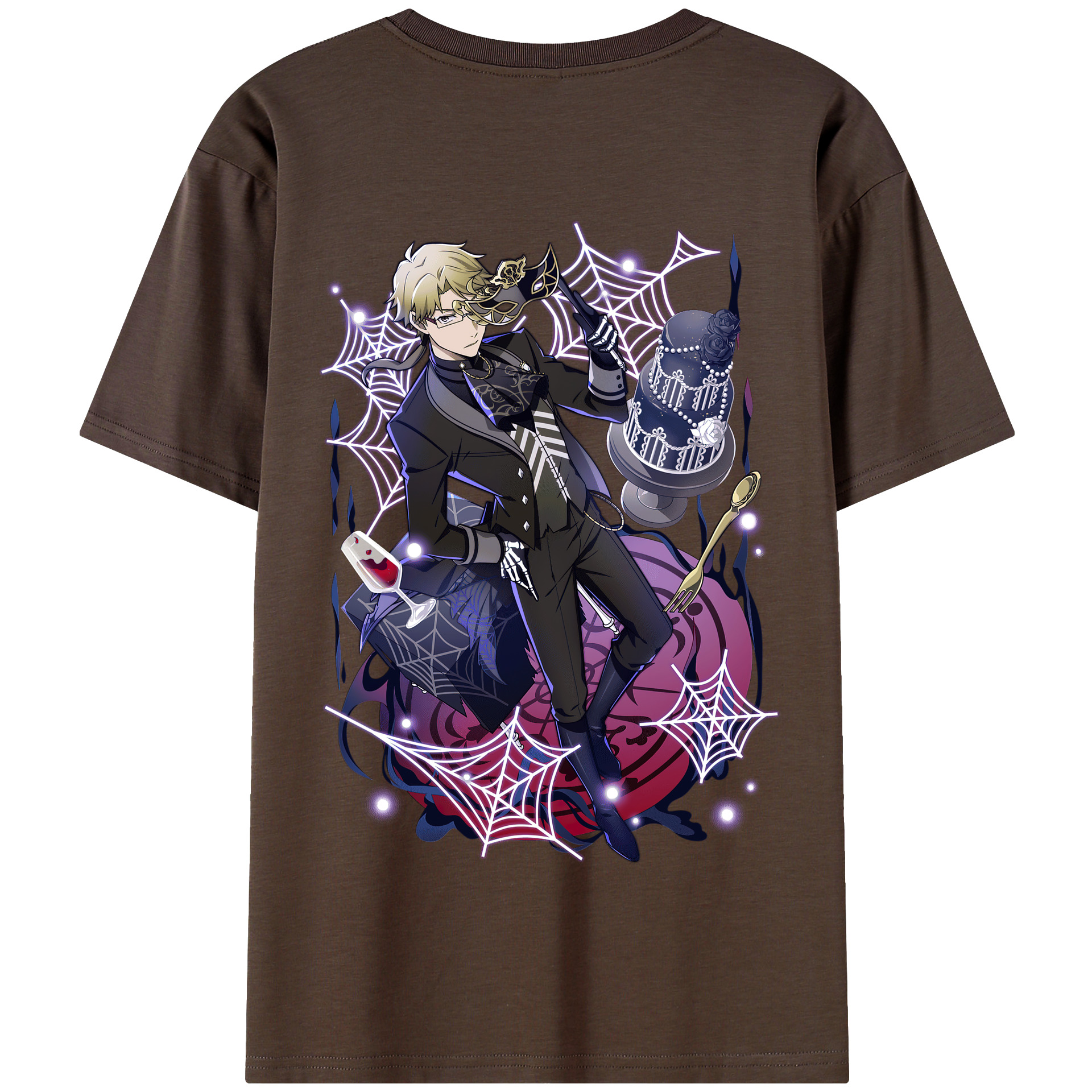 （画像用） 文豪ストレイドッグス Bungo Stray Dogs 綿100％半袖Tシャツ（背面プリント）