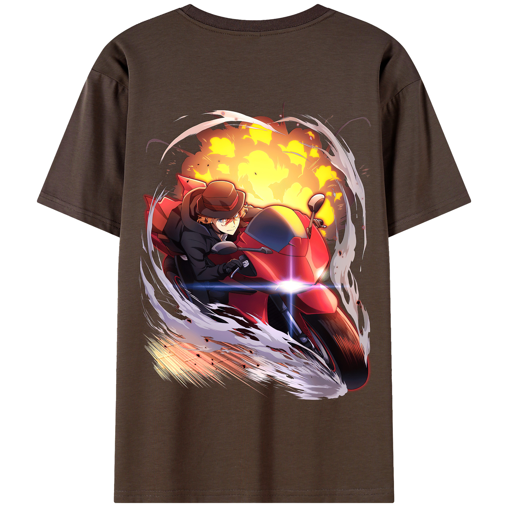 （画像用） 文豪ストレイドッグス Bungo Stray Dogs 綿100％半袖Tシャツ（背面プリント）