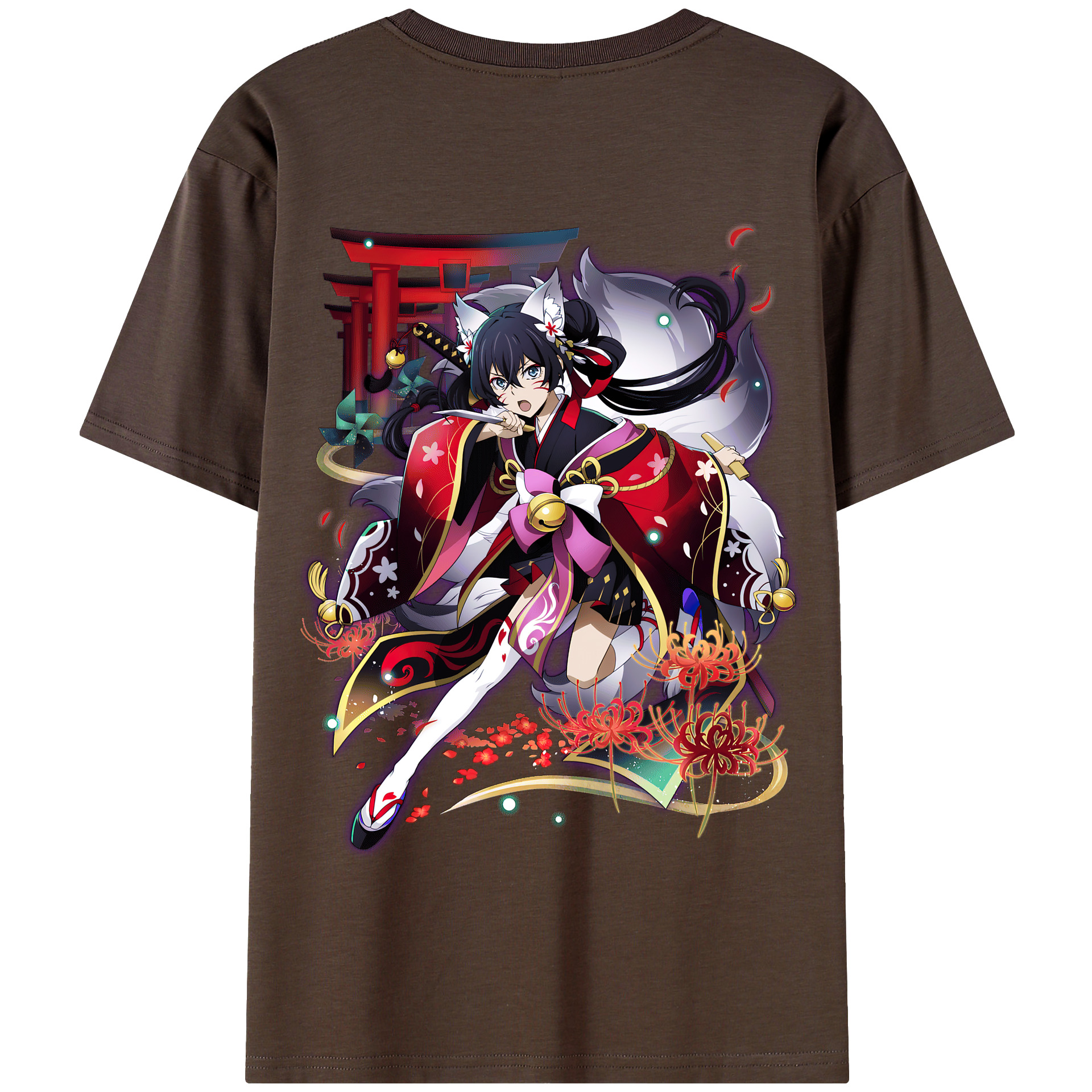 （画像用） 文豪ストレイドッグス Bungo Stray Dogs 綿100％半袖Tシャツ（背面プリント）