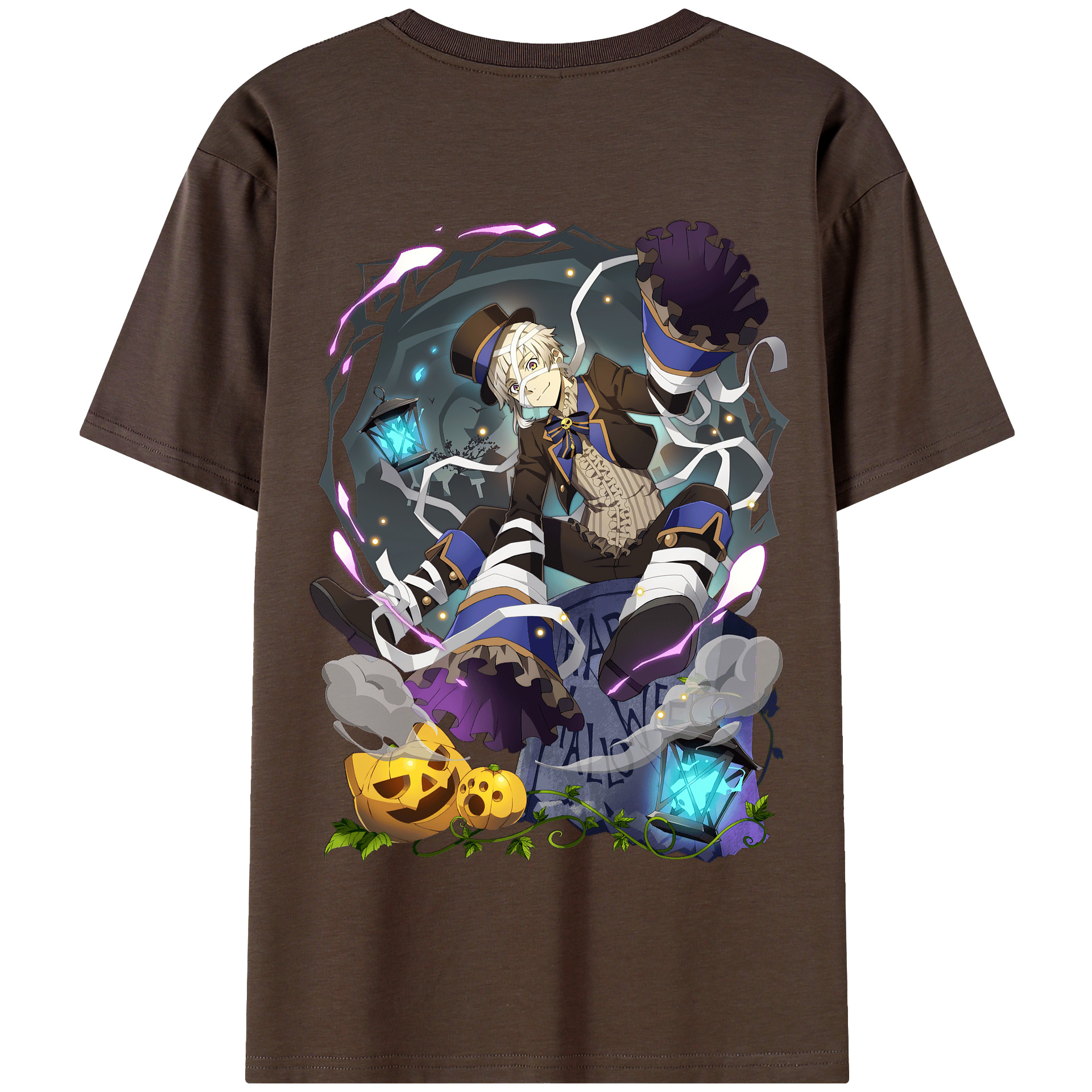 （画像用） 文豪ストレイドッグス Bungo Stray Dogs 綿100％半袖Tシャツ（背面プリント）