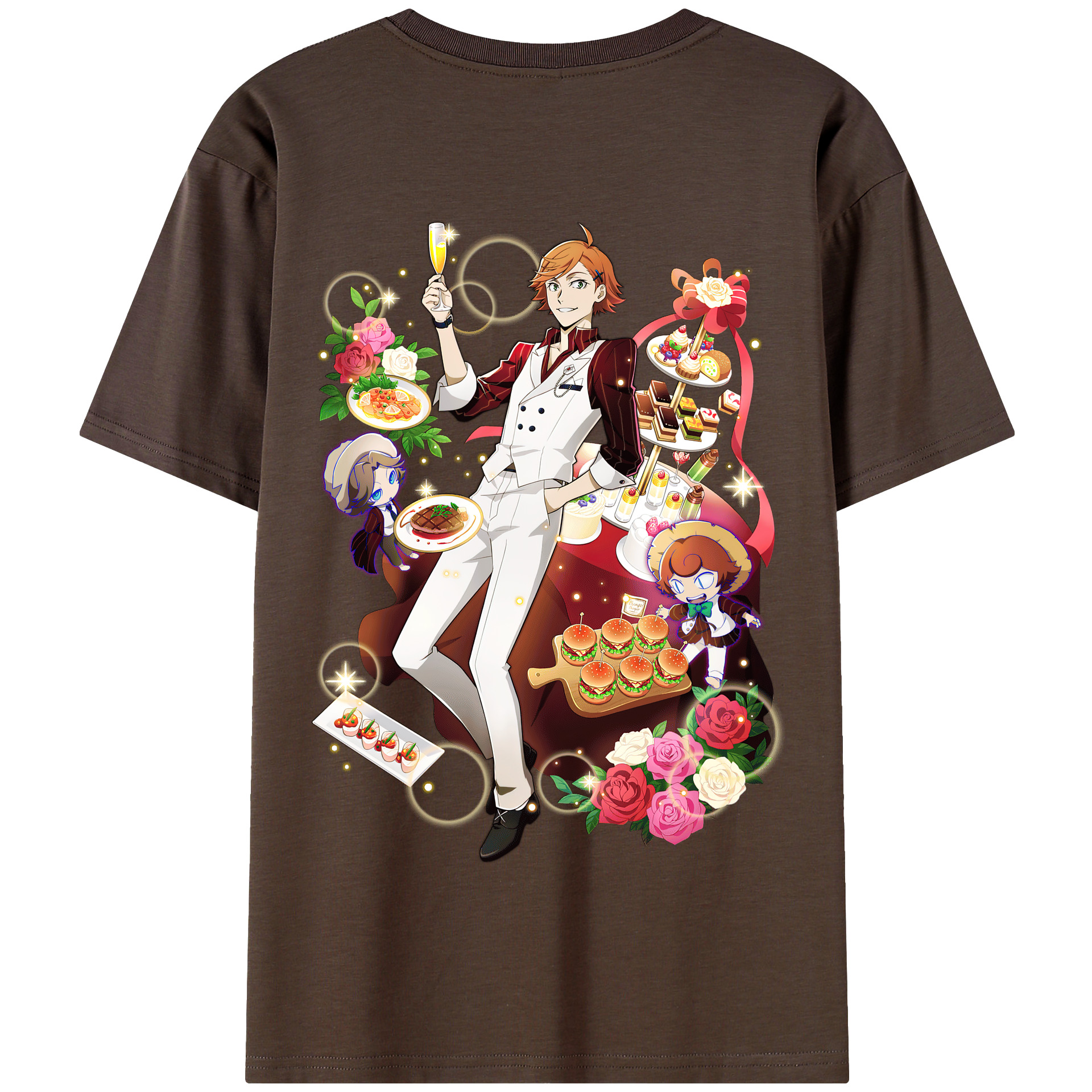 （画像用） 文豪ストレイドッグス Bungo Stray Dogs 綿100％半袖Tシャツ（背面プリント）