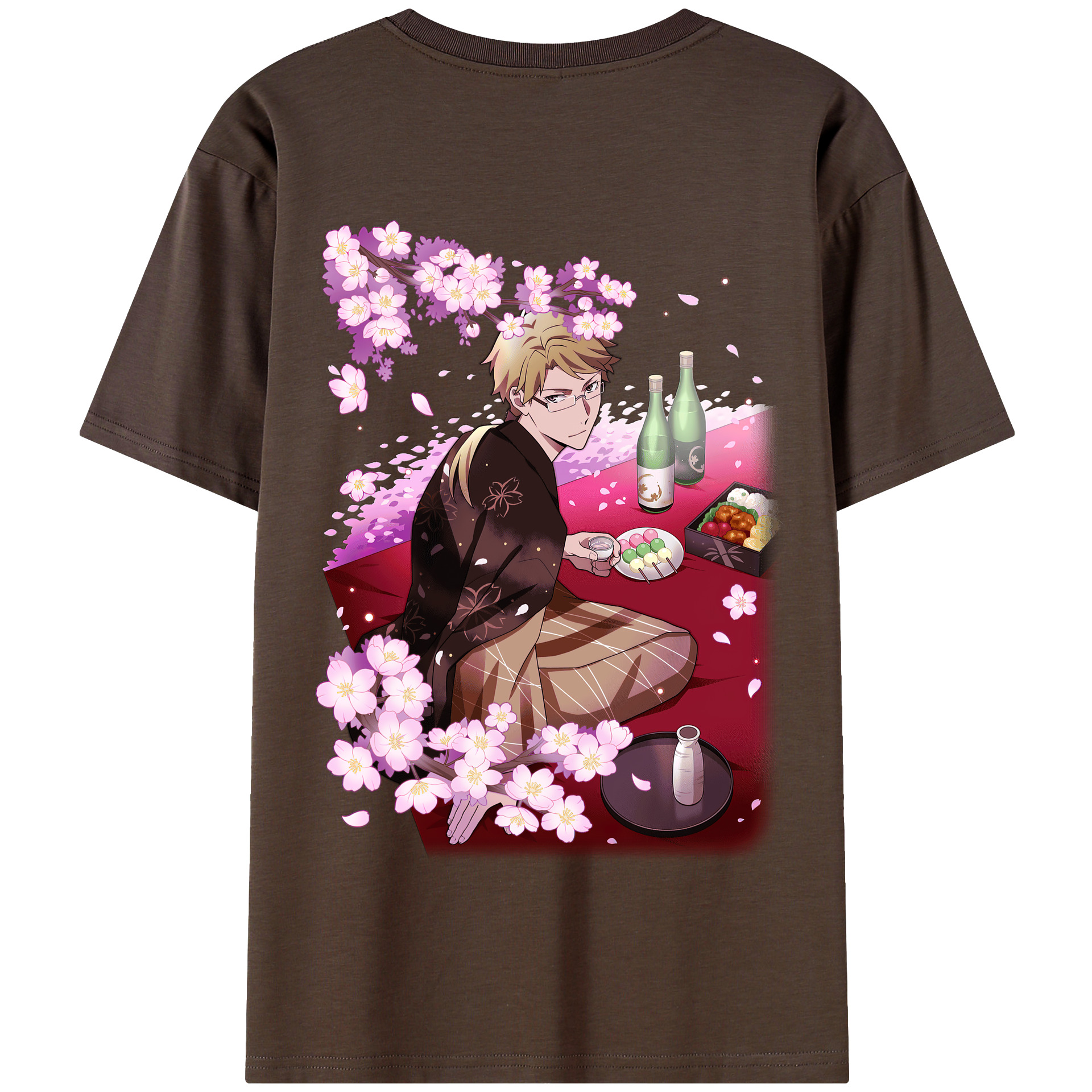 （画像用） 文豪ストレイドッグス Bungo Stray Dogs 綿100％半袖Tシャツ（背面プリント）