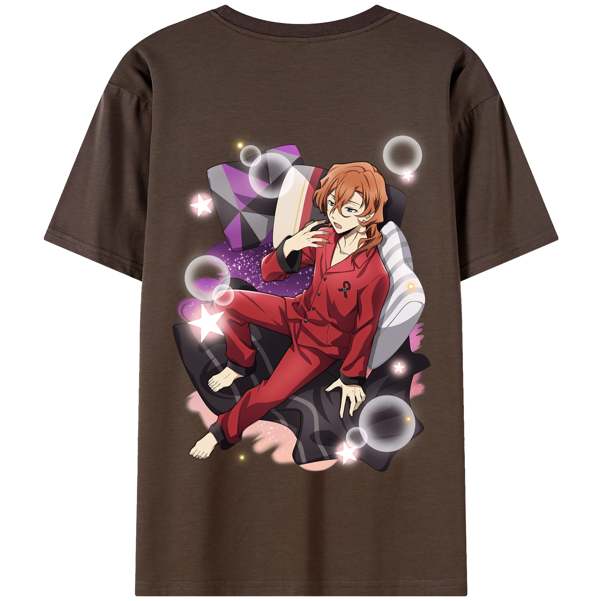 （画像用） 文豪ストレイドッグス Bungo Stray Dogs 綿100％半袖Tシャツ（背面プリント）