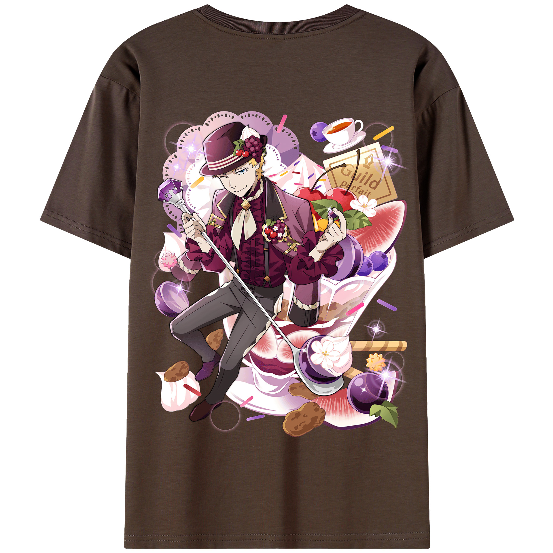 （画像用） 文豪ストレイドッグス Bungo Stray Dogs 綿100％半袖Tシャツ（背面プリント）