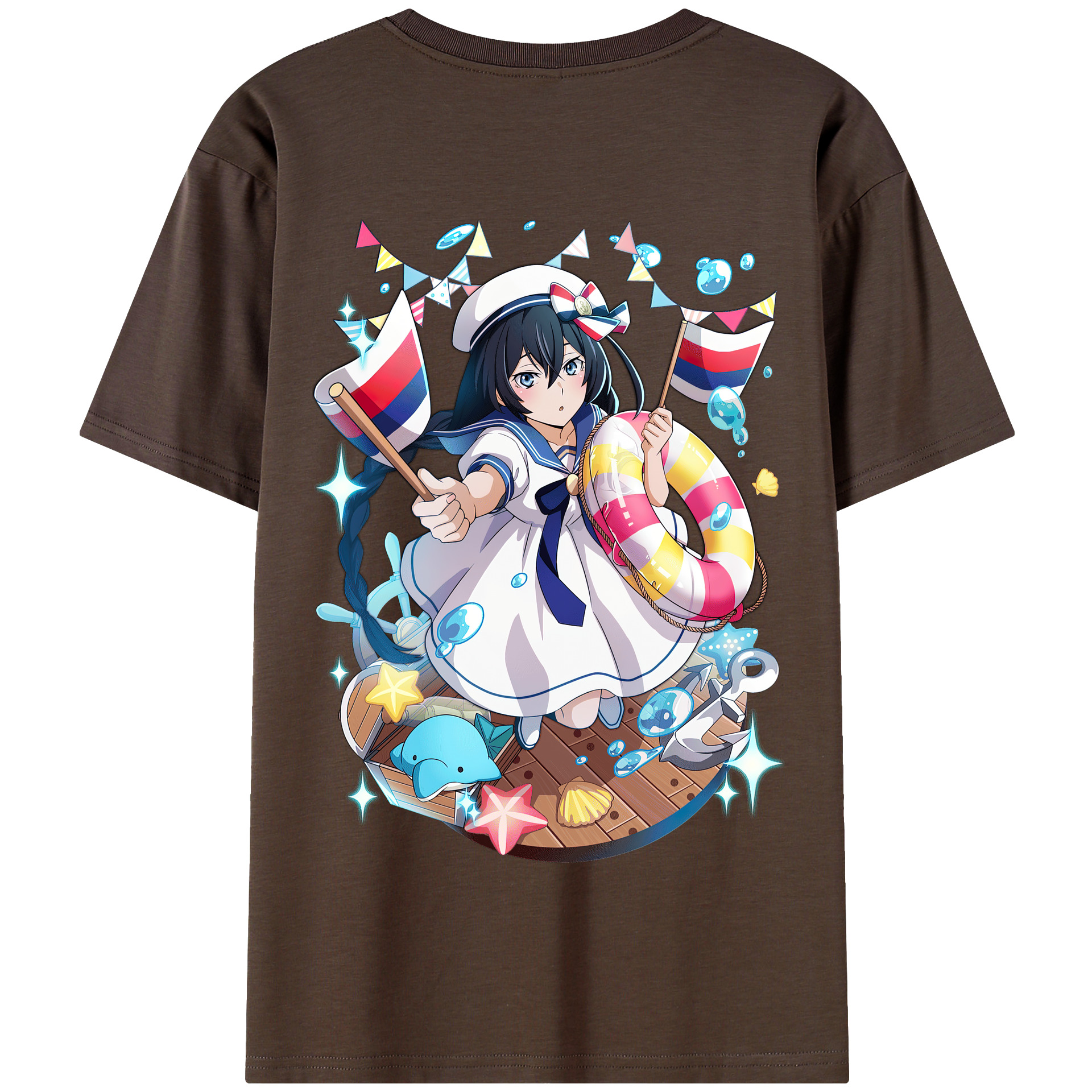 （画像用） 文豪ストレイドッグス Bungo Stray Dogs 綿100％半袖Tシャツ（背面プリント）