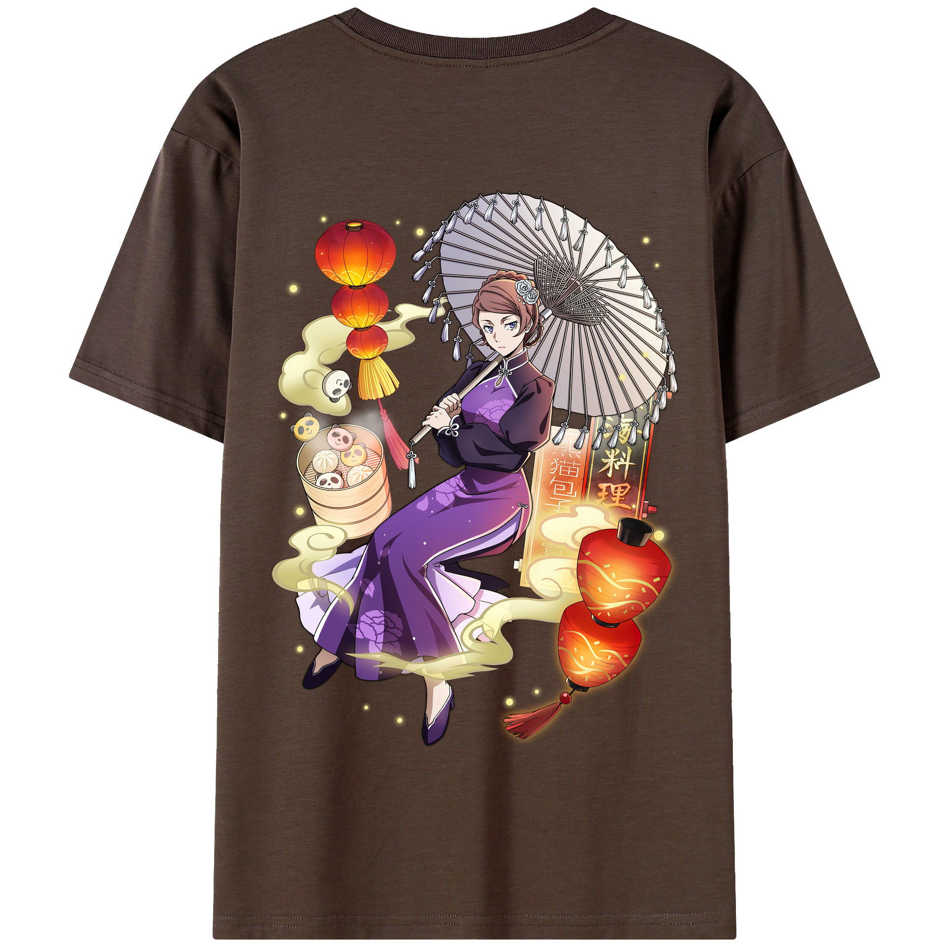 （画像用） 文豪ストレイドッグス Bungo Stray Dogs 綿100％半袖Tシャツ（背面プリント）