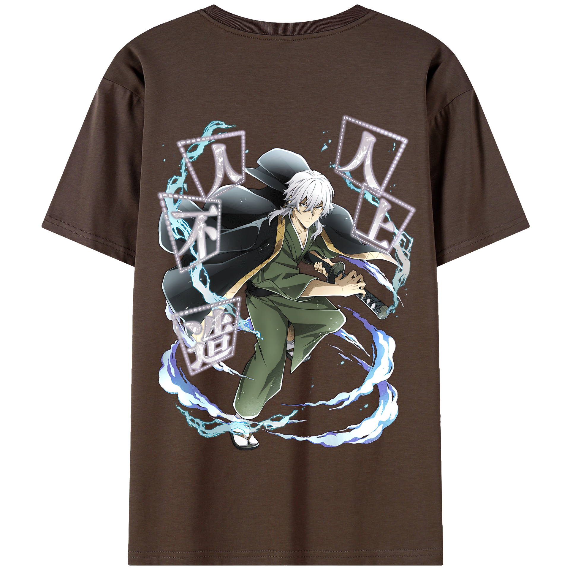（画像用） 文豪ストレイドッグス Bungo Stray Dogs 綿100％半袖Tシャツ（背面プリント）