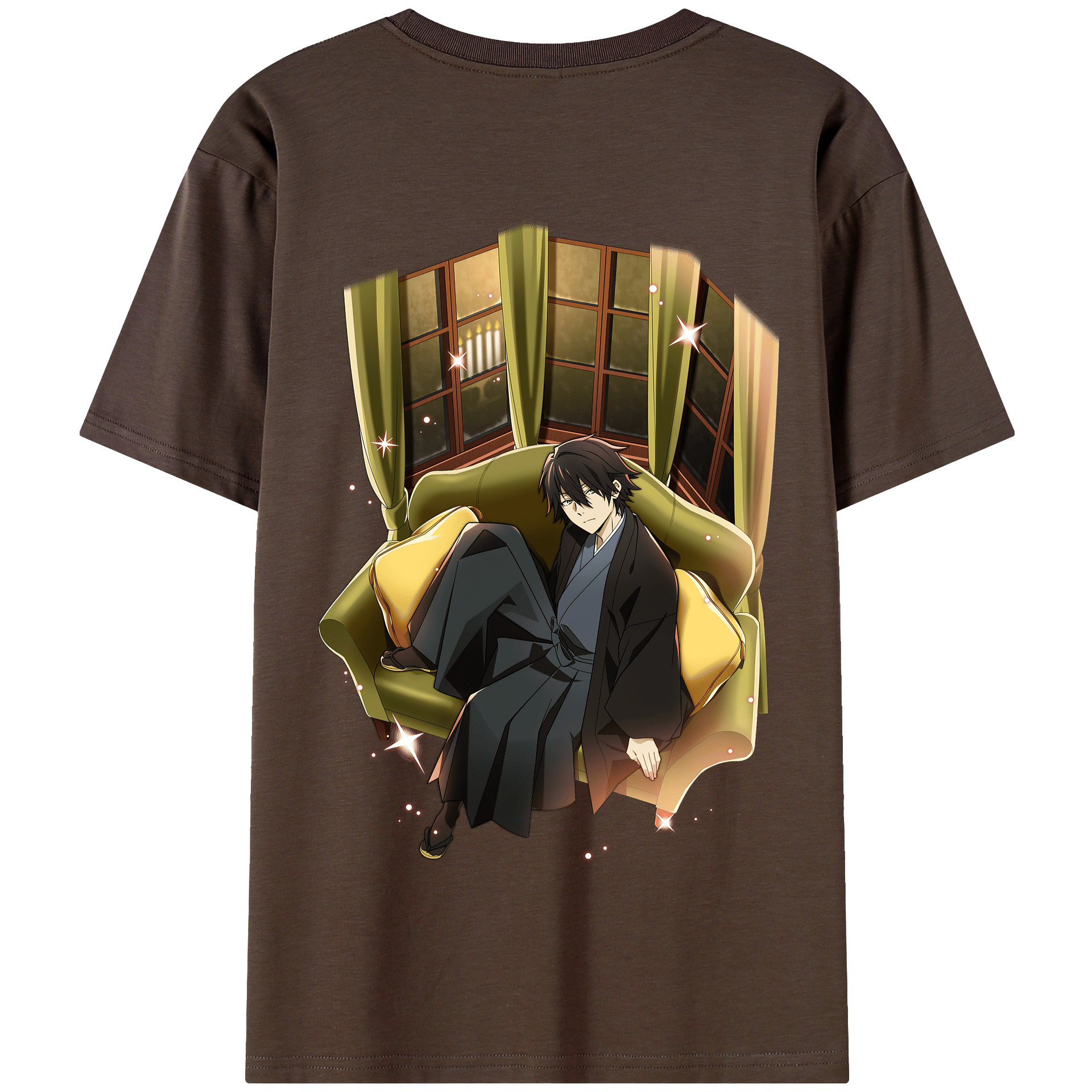 （画像用） 文豪ストレイドッグス Bungo Stray Dogs 綿100％半袖Tシャツ（背面プリント）