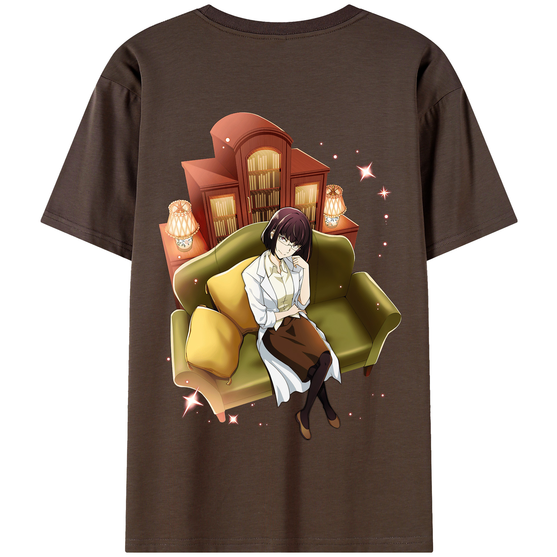 （画像用） 文豪ストレイドッグス Bungo Stray Dogs 綿100％半袖Tシャツ（背面プリント）