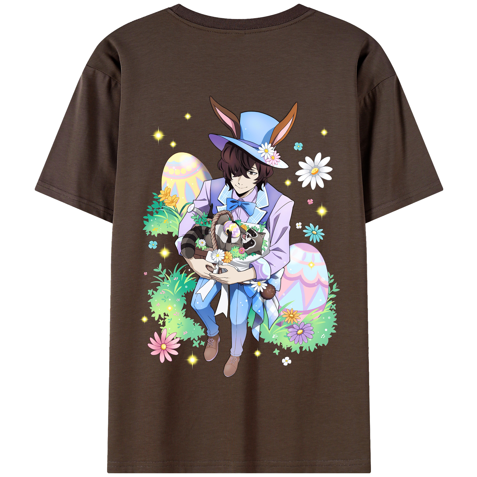 （画像用） 文豪ストレイドッグス Bungo Stray Dogs 綿100％半袖Tシャツ（背面プリント）