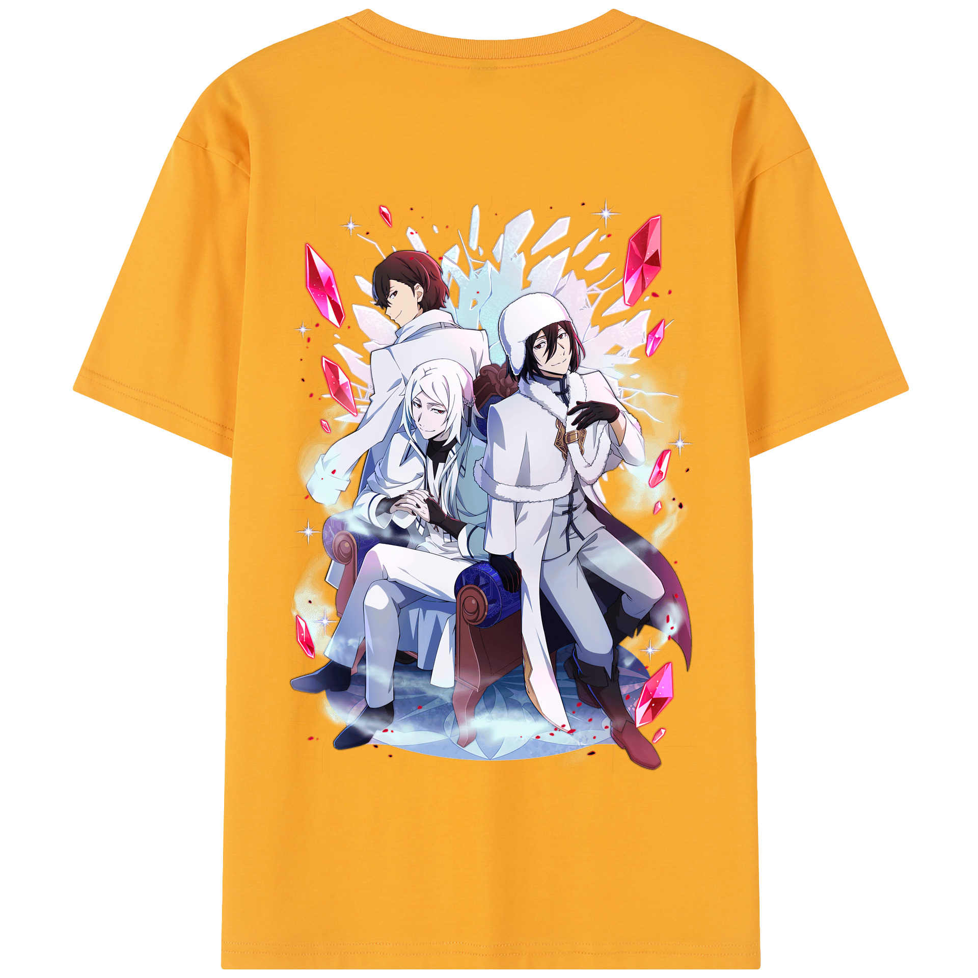 （画像用） 文豪ストレイドッグス Bungo Stray Dogs 綿100％半袖Tシャツ（背面プリント）