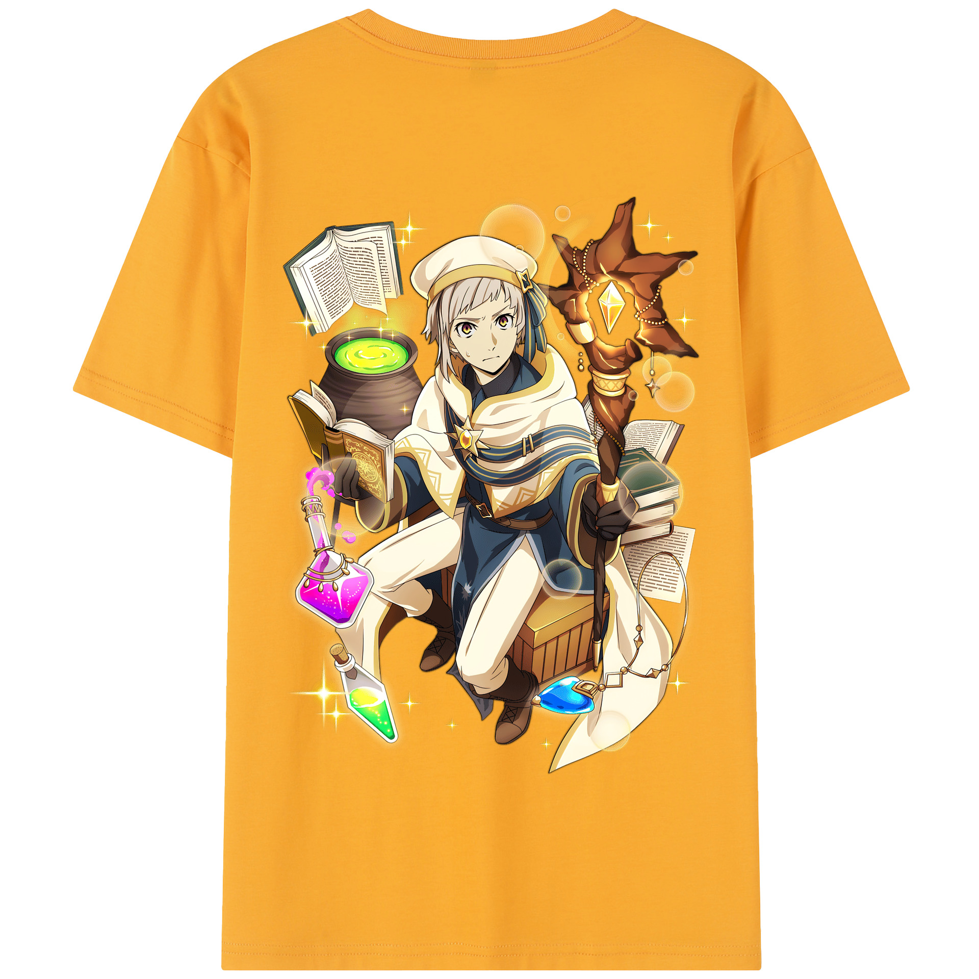 （画像用） 文豪ストレイドッグス Bungo Stray Dogs 綿100％半袖Tシャツ（背面プリント）