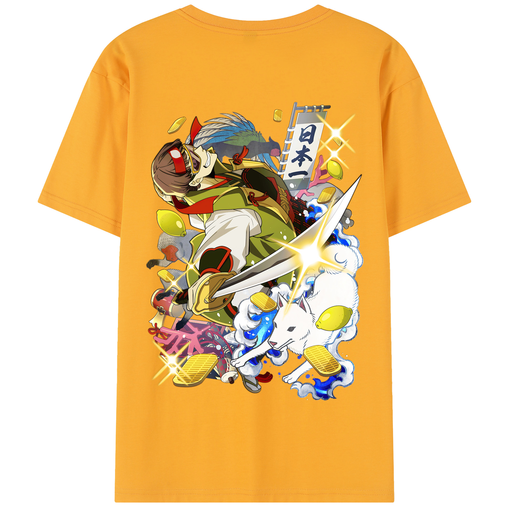 （画像用） 文豪ストレイドッグス Bungo Stray Dogs 綿100％半袖Tシャツ（背面プリント）