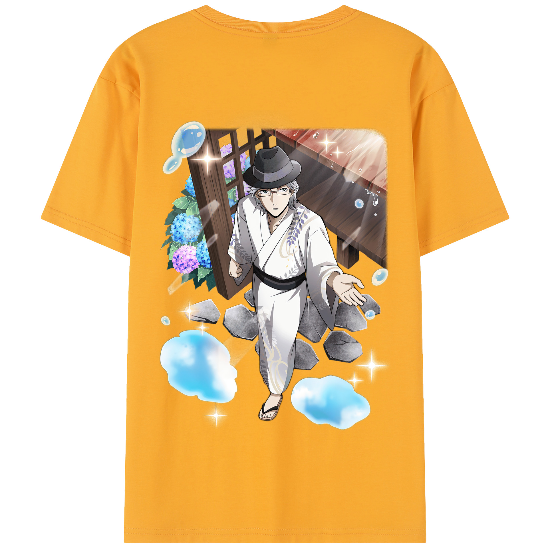 （画像用） 文豪ストレイドッグス Bungo Stray Dogs 綿100％半袖Tシャツ（背面プリント）