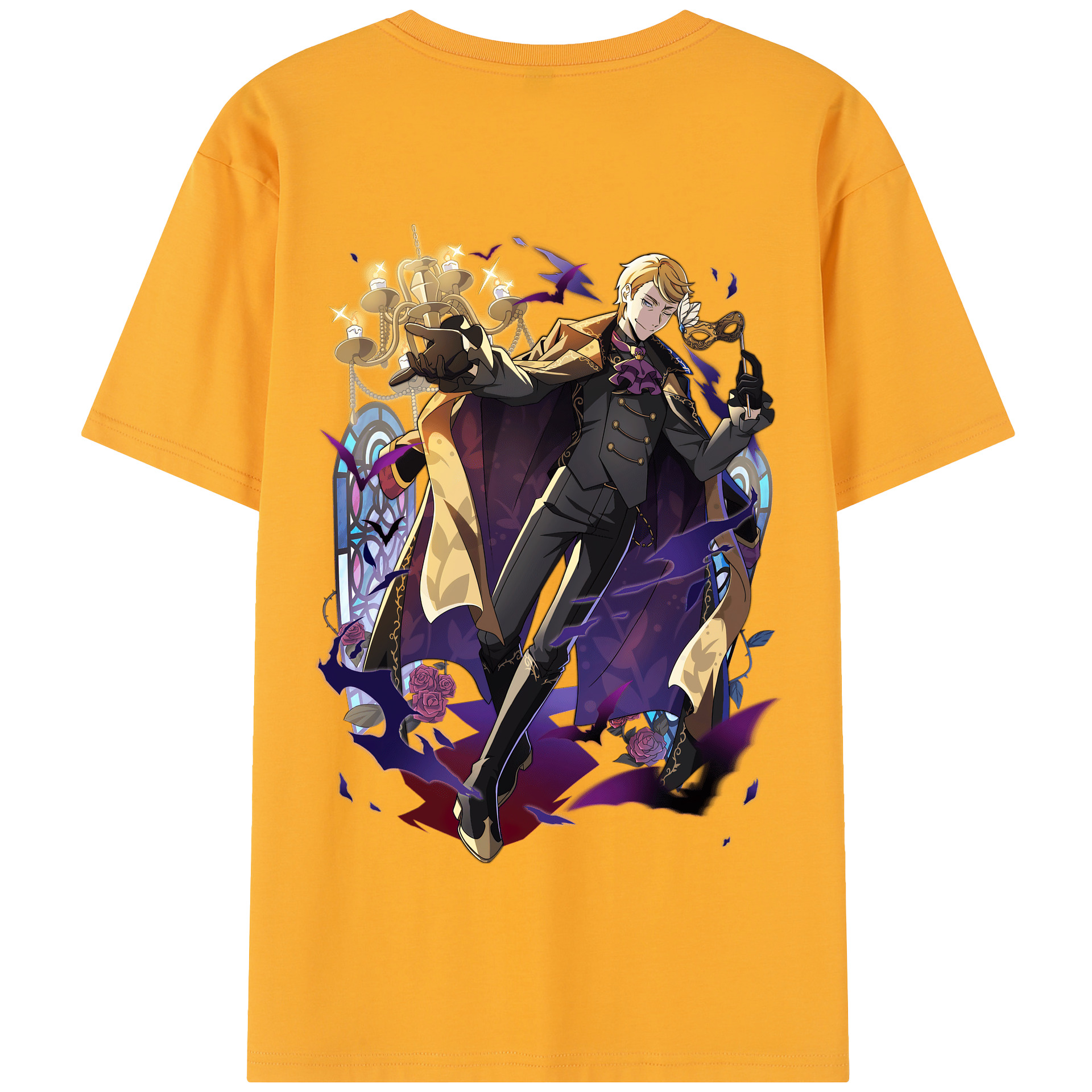 （画像用） 文豪ストレイドッグス Bungo Stray Dogs 綿100％半袖Tシャツ（背面プリント）
