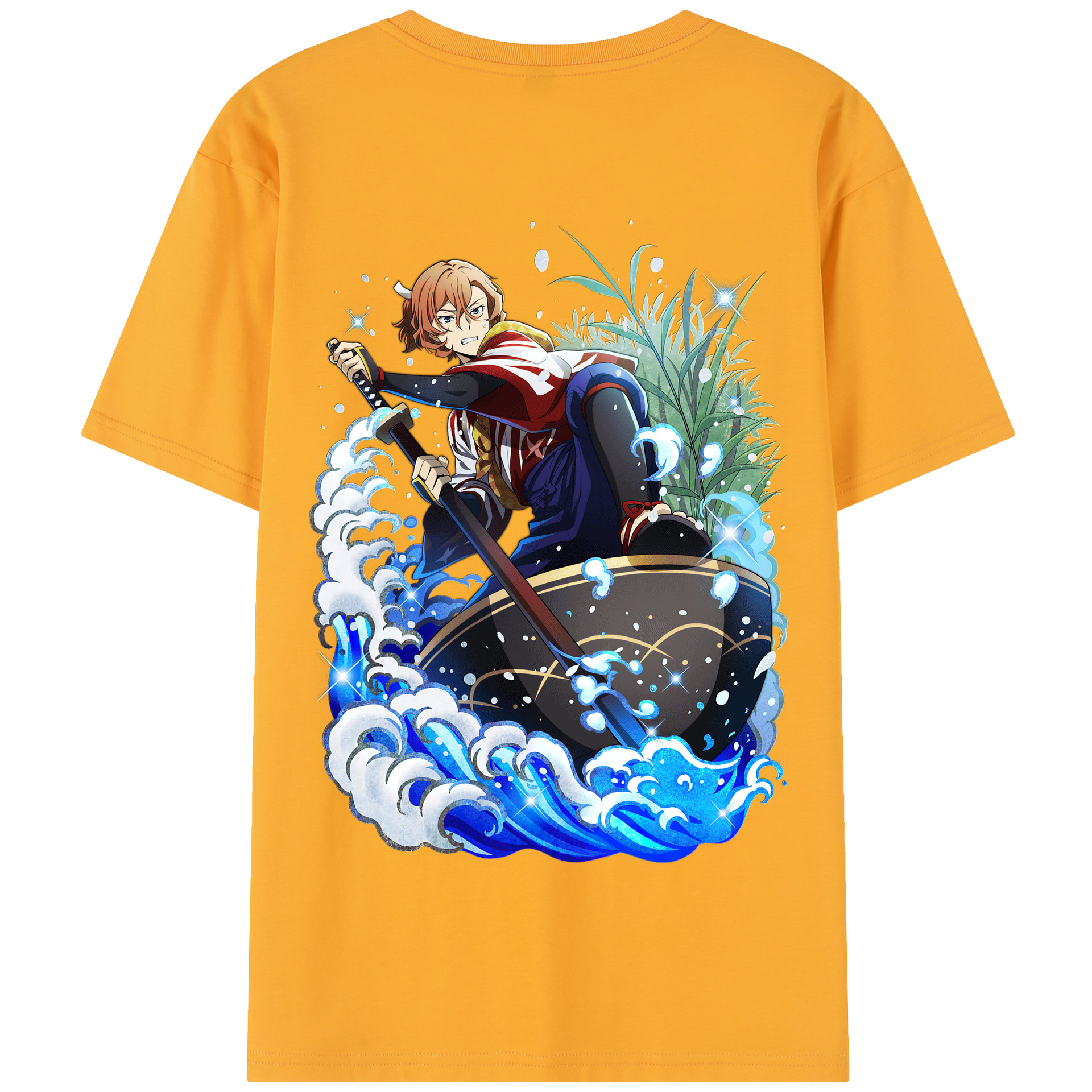 （画像用） 文豪ストレイドッグス Bungo Stray Dogs 綿100％半袖Tシャツ（背面プリント）