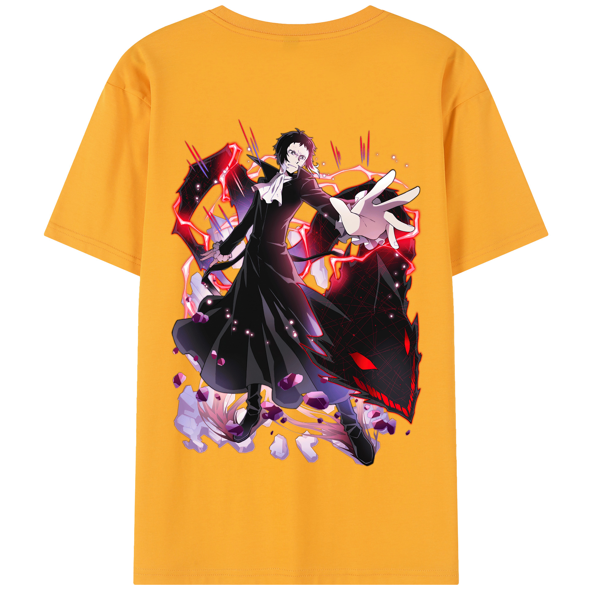 （画像用） 文豪ストレイドッグス Bungo Stray Dogs 綿100％半袖Tシャツ（背面プリント）