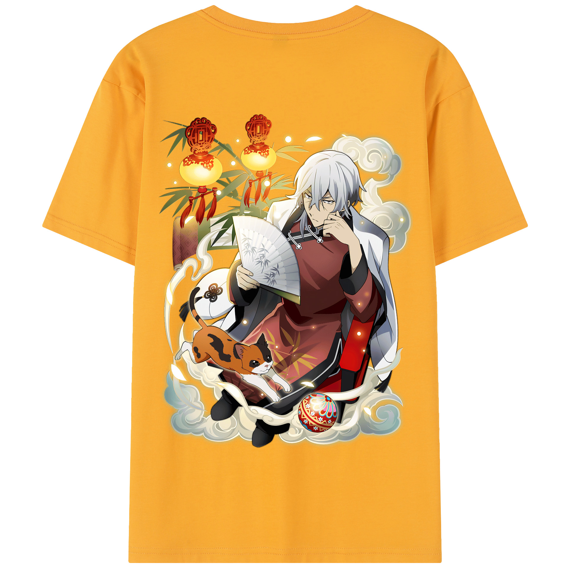 （画像用） 文豪ストレイドッグス Bungo Stray Dogs 綿100％半袖Tシャツ（背面プリント）