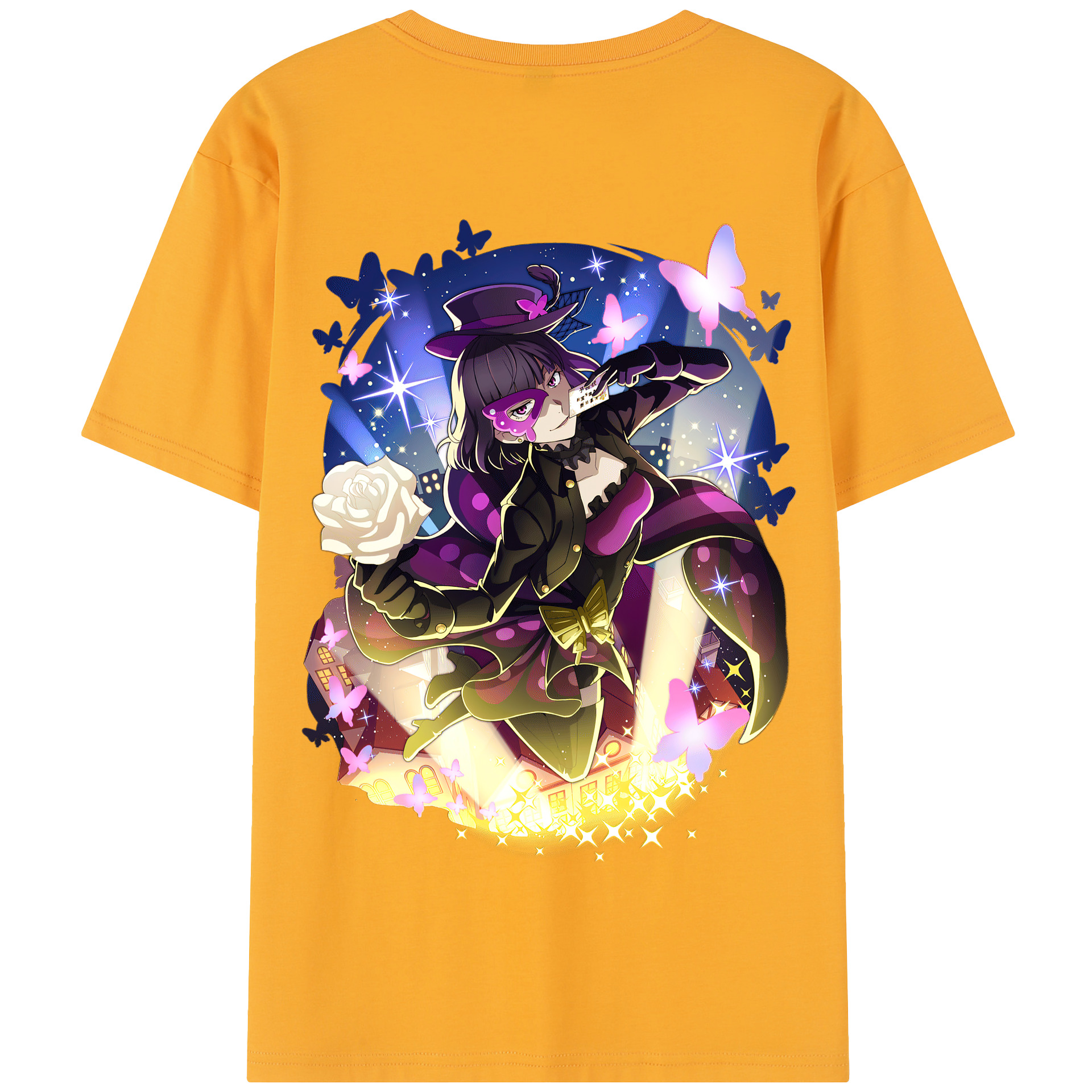 （画像用） 文豪ストレイドッグス Bungo Stray Dogs 綿100％半袖Tシャツ（背面プリント）