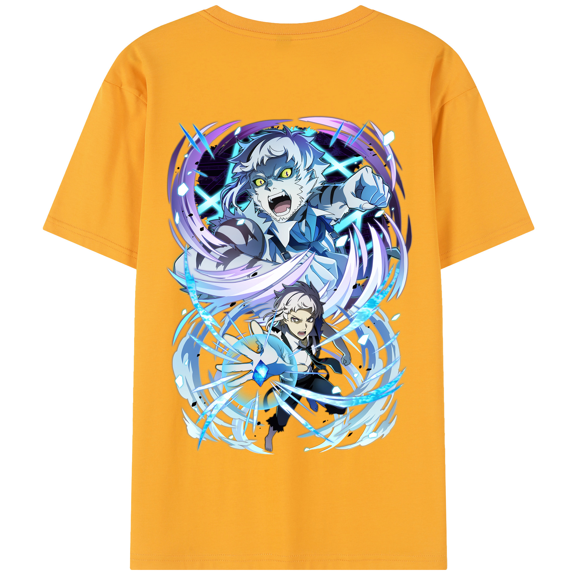 （画像用） 文豪ストレイドッグス Bungo Stray Dogs 綿100％半袖Tシャツ（背面プリント）