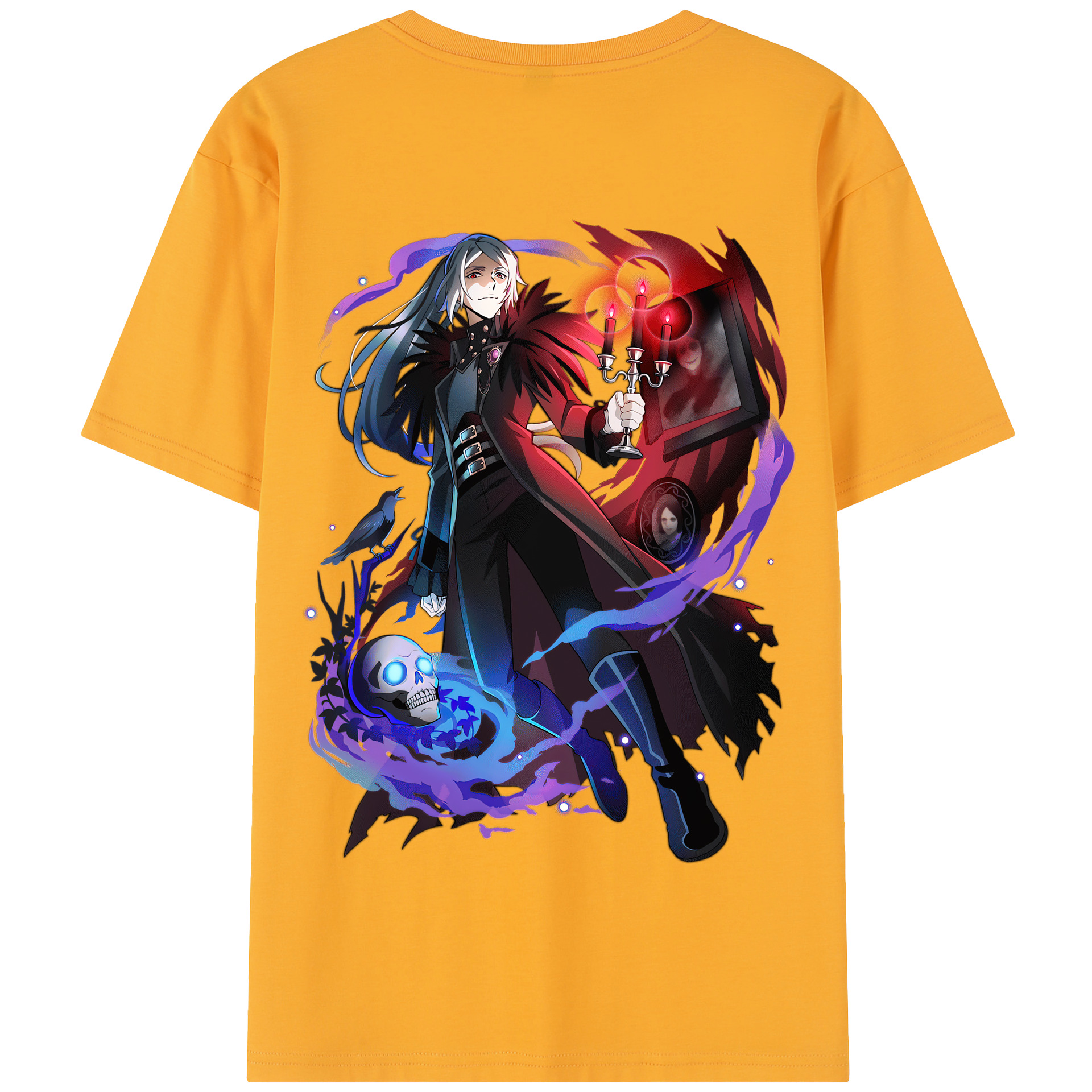 （画像用） 文豪ストレイドッグス Bungo Stray Dogs 綿100％半袖Tシャツ（背面プリント）