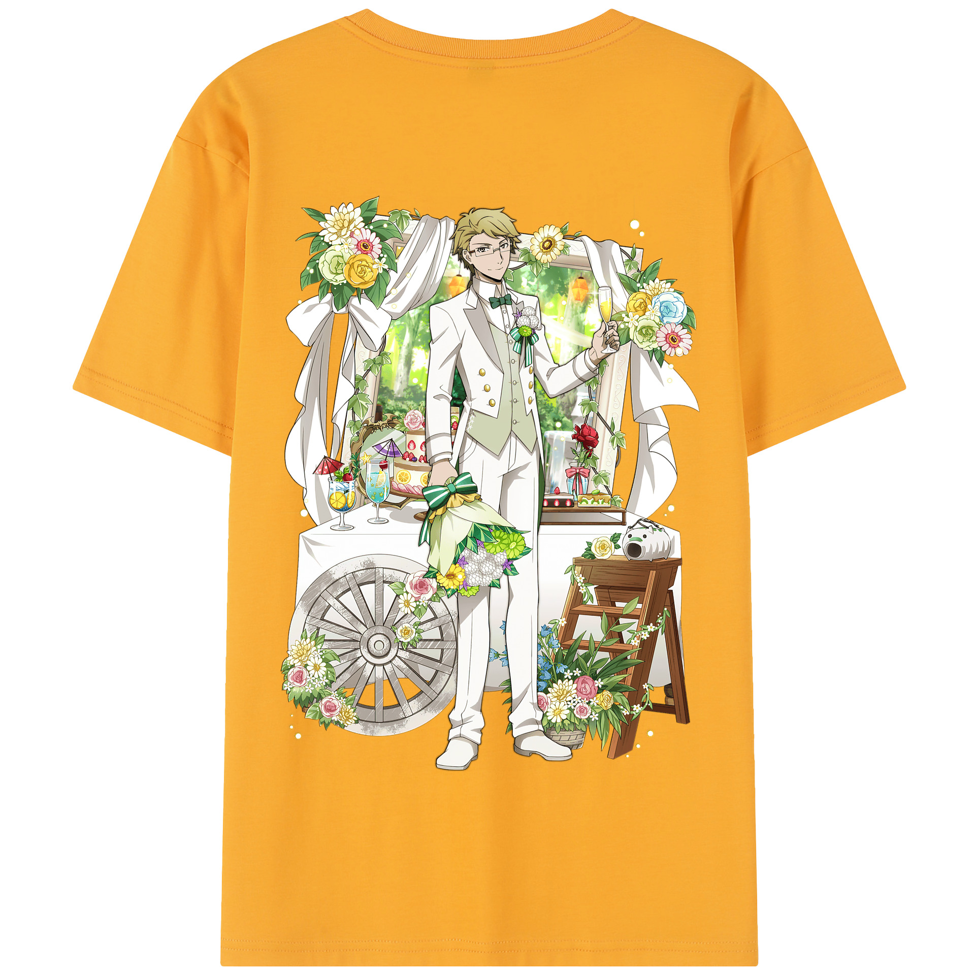 （画像用） 文豪ストレイドッグス Bungo Stray Dogs 綿100％半袖Tシャツ（背面プリント）