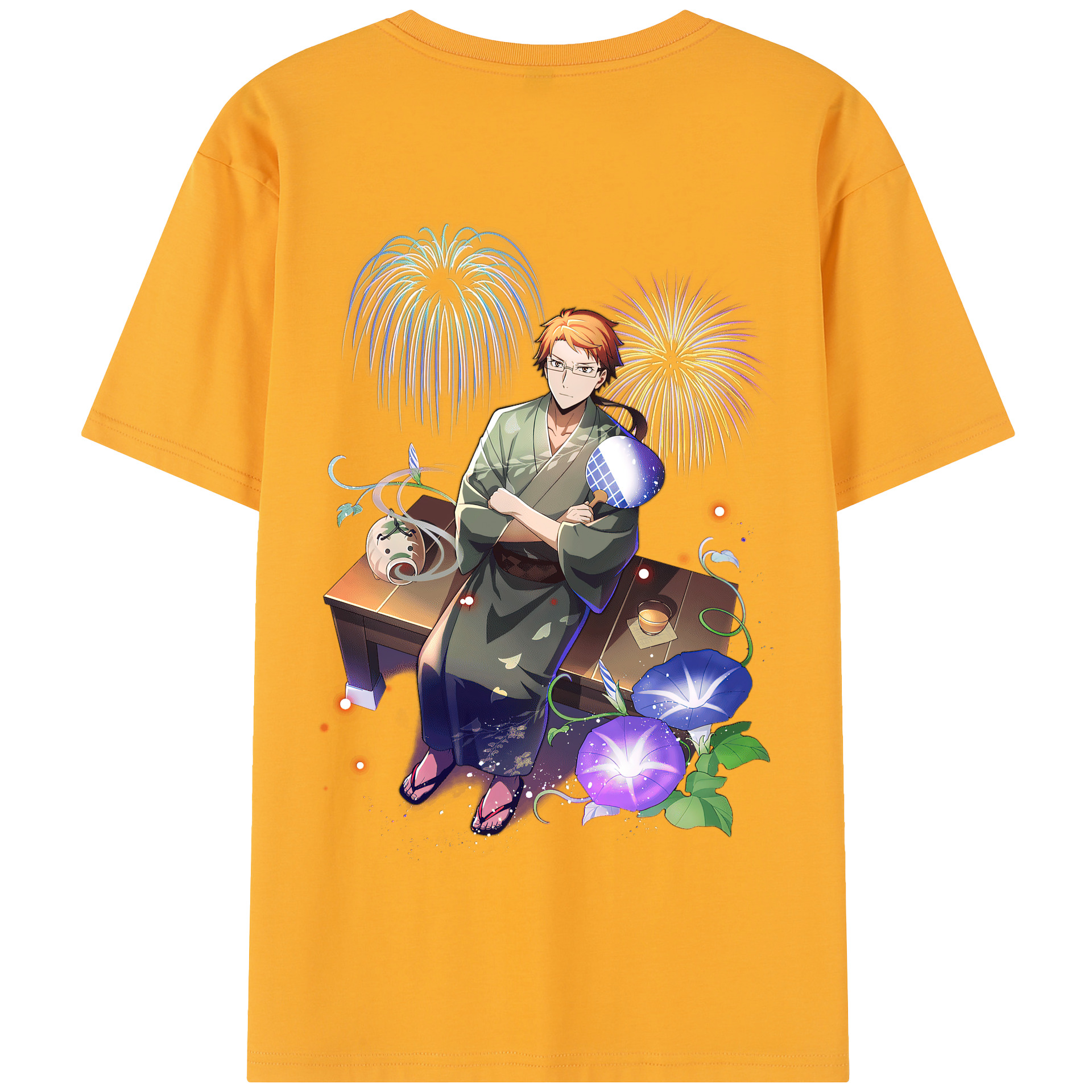 （画像用） 文豪ストレイドッグス Bungo Stray Dogs 綿100％半袖Tシャツ（背面プリント）