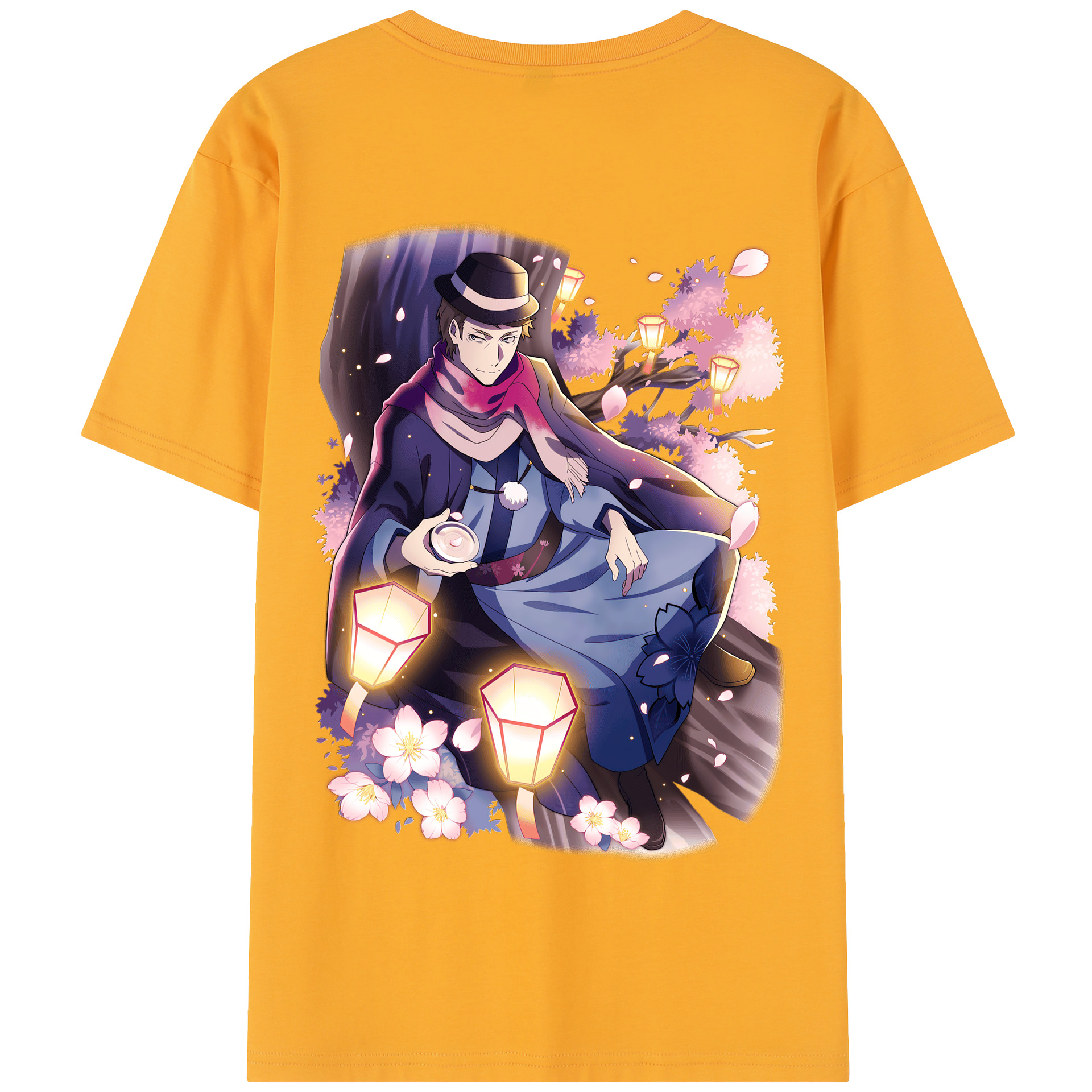 （画像用） 文豪ストレイドッグス Bungo Stray Dogs 綿100％半袖Tシャツ（背面プリント）