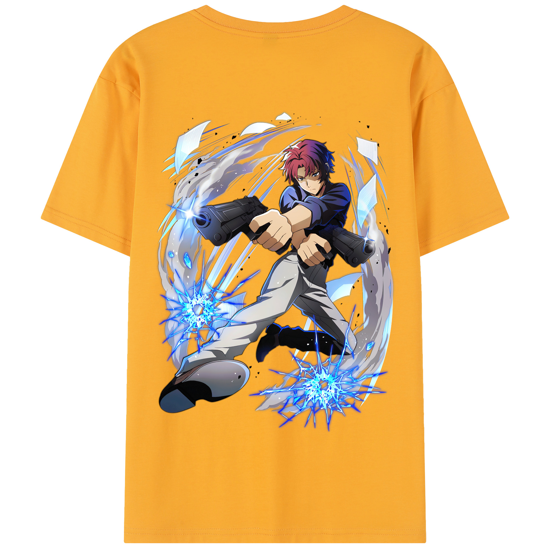 （画像用） 文豪ストレイドッグス Bungo Stray Dogs 綿100％半袖Tシャツ（背面プリント）