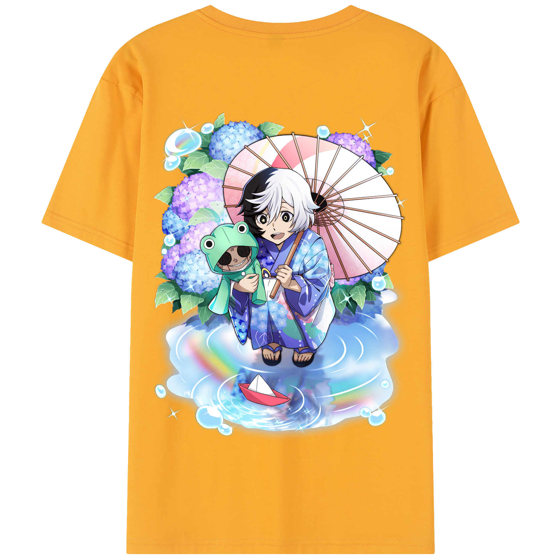 （画像用） 文豪ストレイドッグス Bungo Stray Dogs 綿100％半袖Tシャツ（背面プリント）