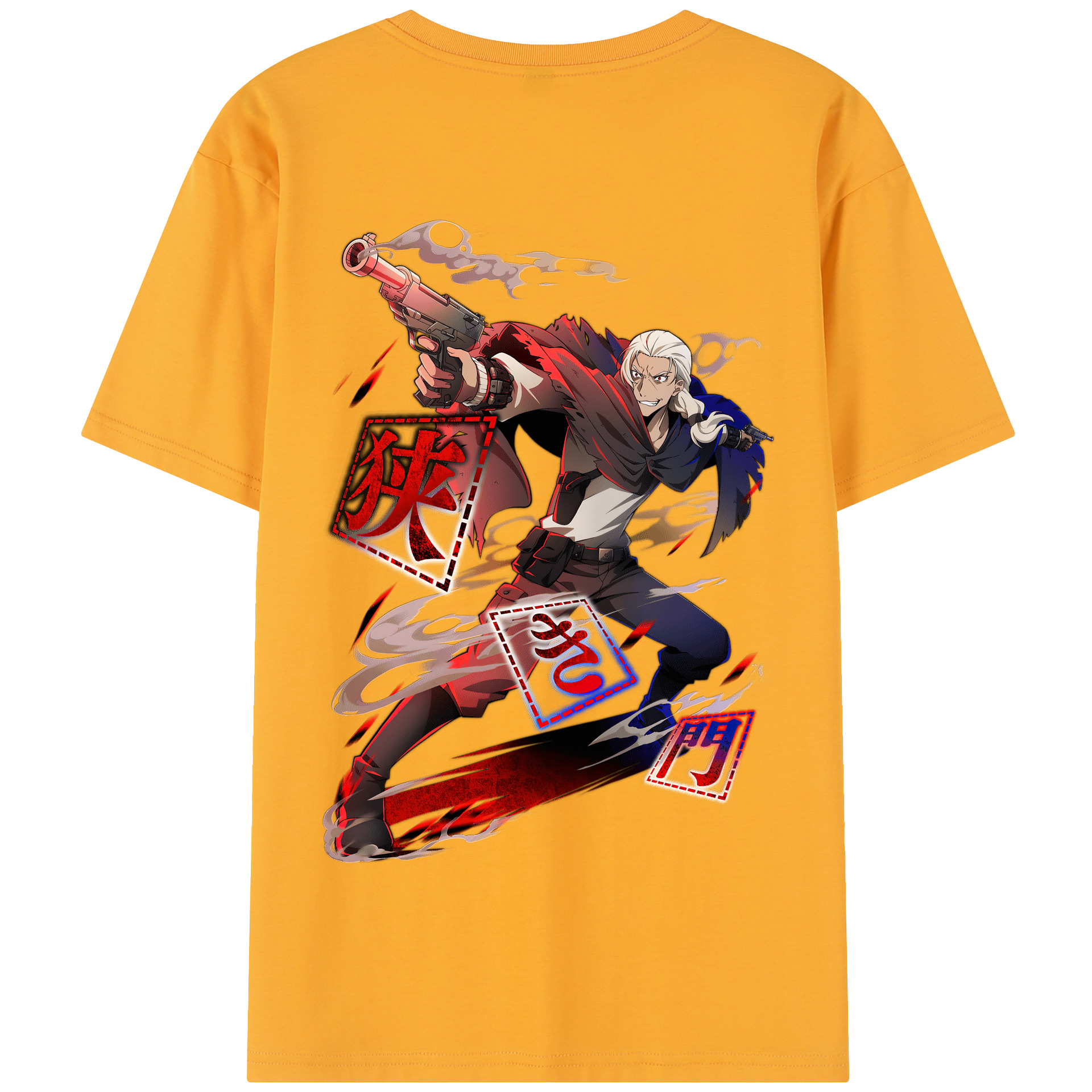 （画像用） 文豪ストレイドッグス Bungo Stray Dogs 綿100％半袖Tシャツ（背面プリント）