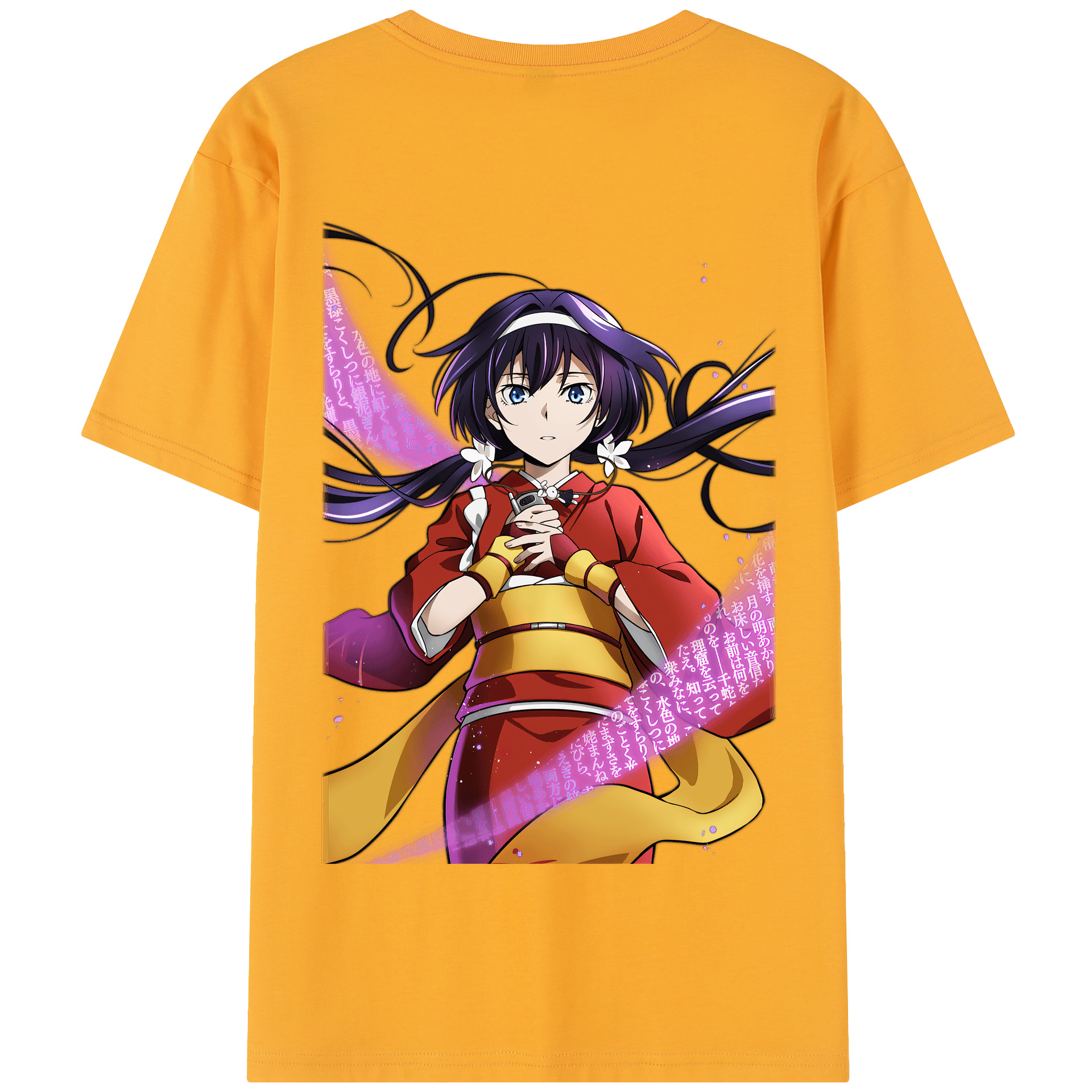 （画像用） 文豪ストレイドッグス Bungo Stray Dogs 綿100％半袖Tシャツ（背面プリント）