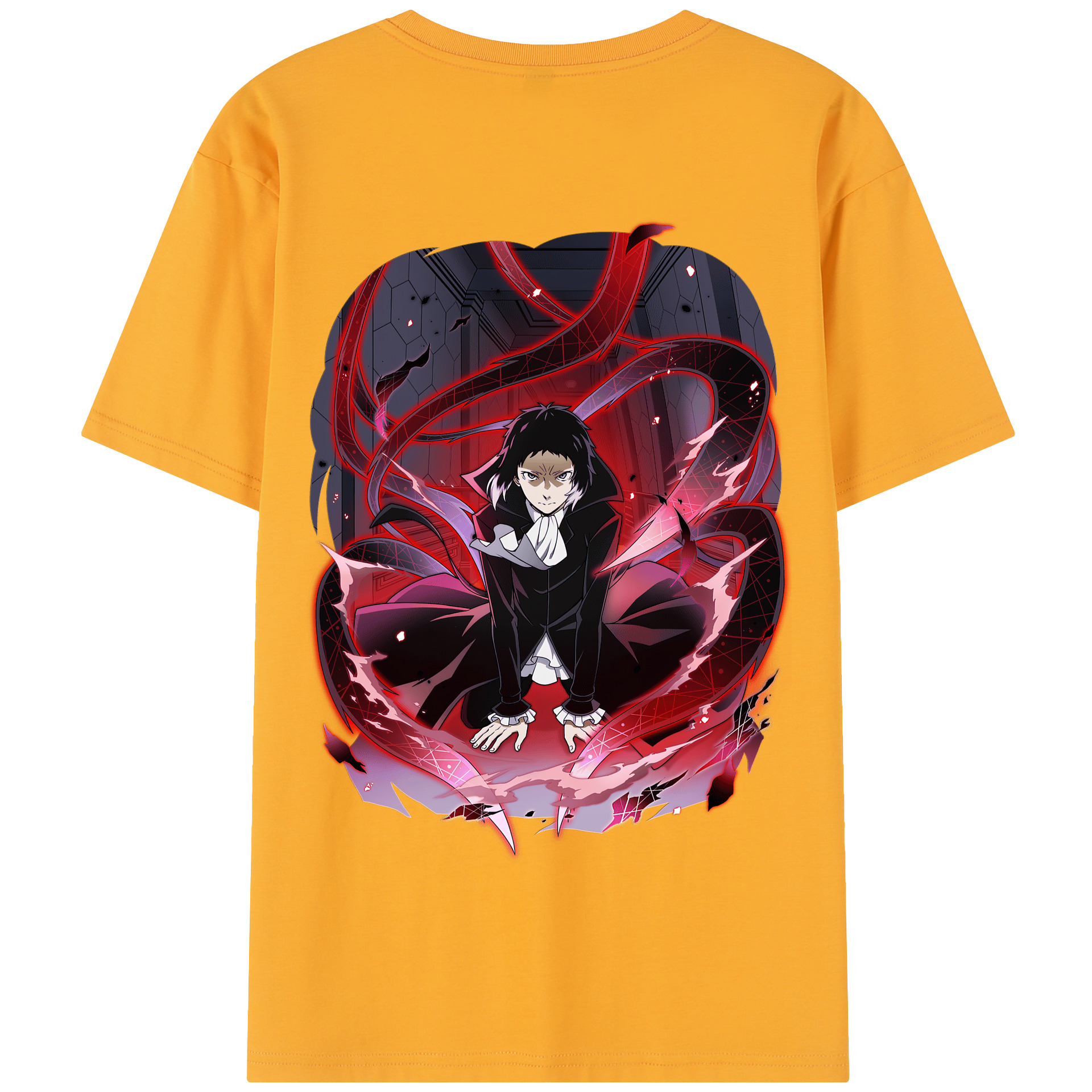（画像用） 文豪ストレイドッグス Bungo Stray Dogs 綿100％半袖Tシャツ（背面プリント）