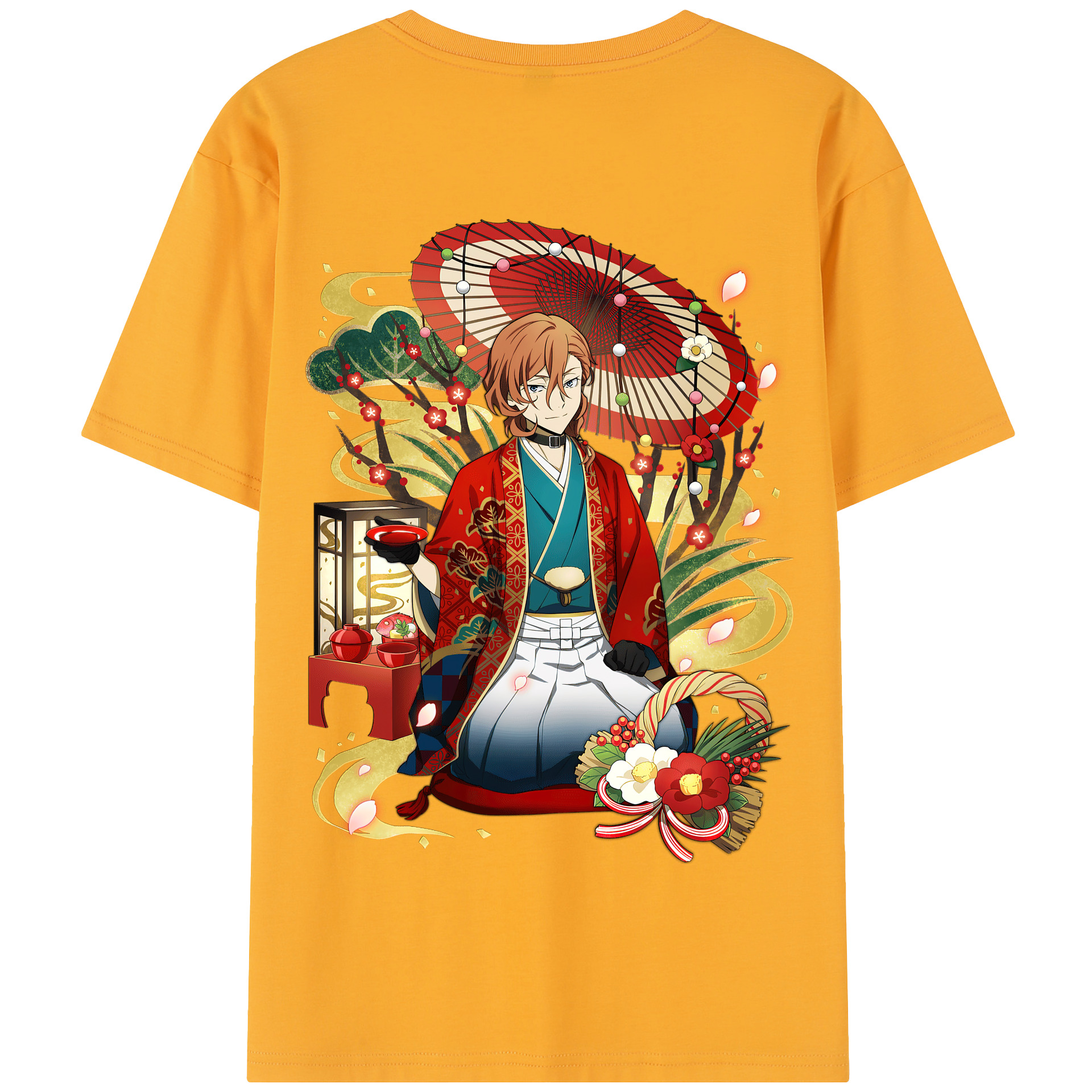 （画像用） 文豪ストレイドッグス Bungo Stray Dogs 綿100％半袖Tシャツ（背面プリント）