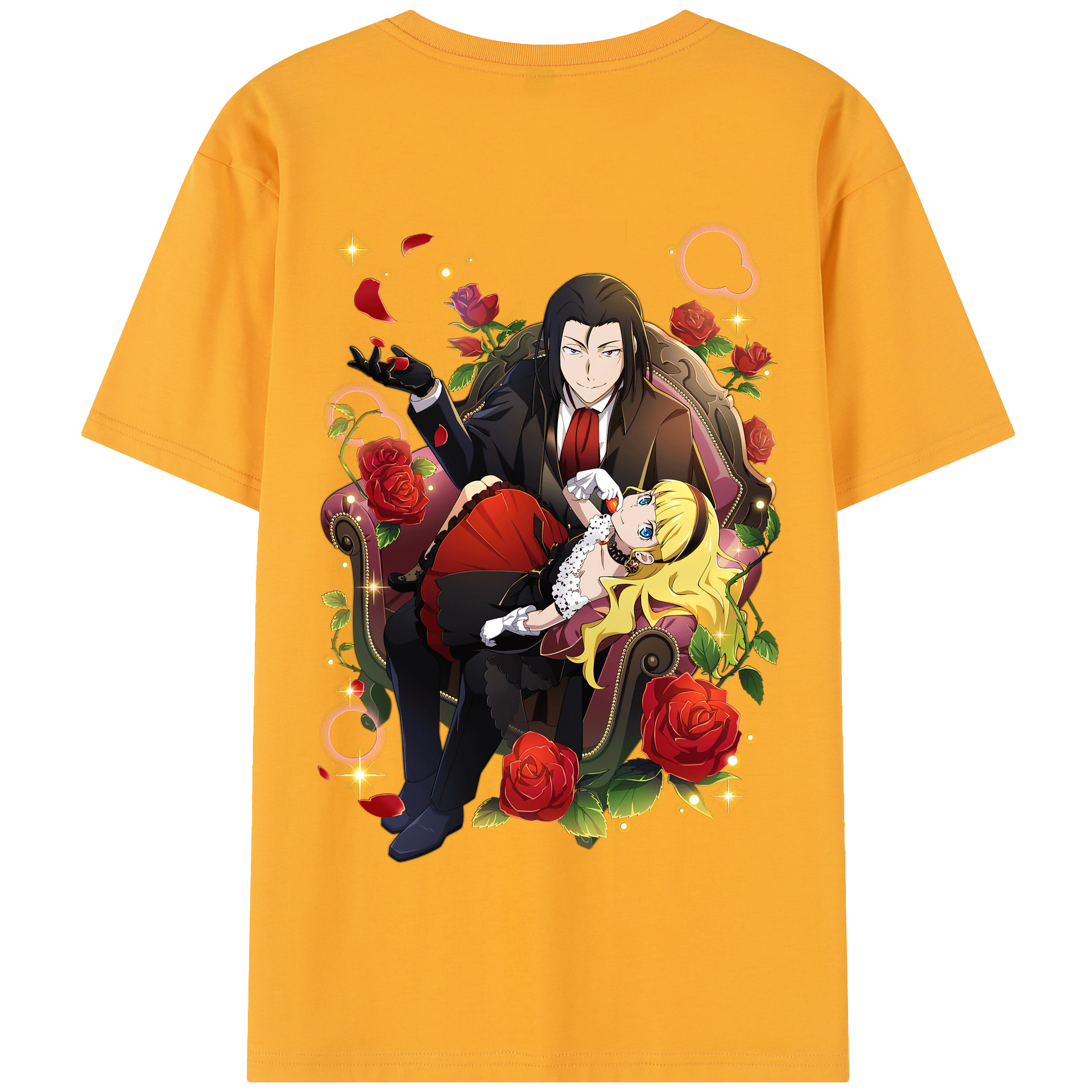 （画像用） 文豪ストレイドッグス Bungo Stray Dogs 綿100％半袖Tシャツ（背面プリント）