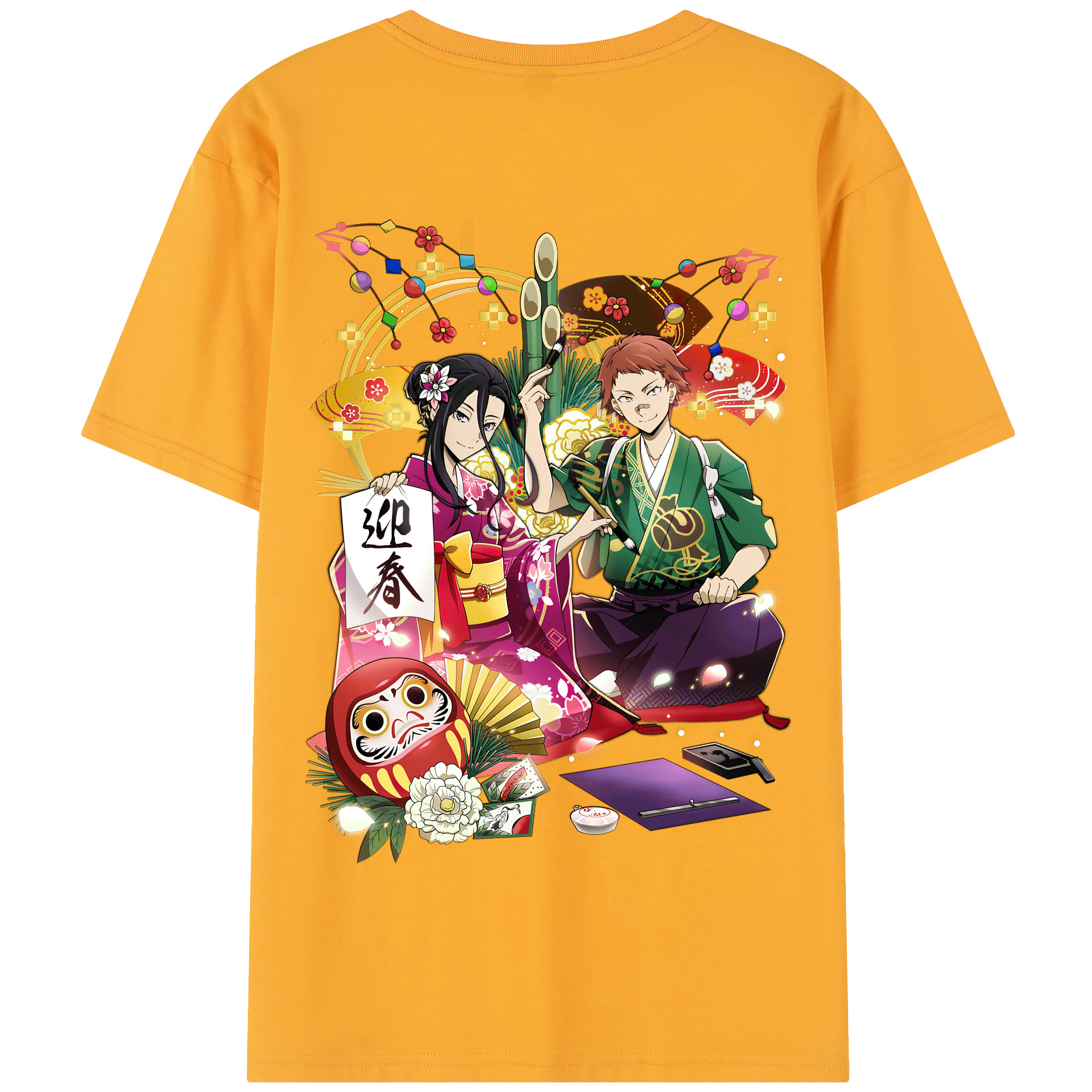 （画像用） 文豪ストレイドッグス Bungo Stray Dogs 綿100％半袖Tシャツ（背面プリント）